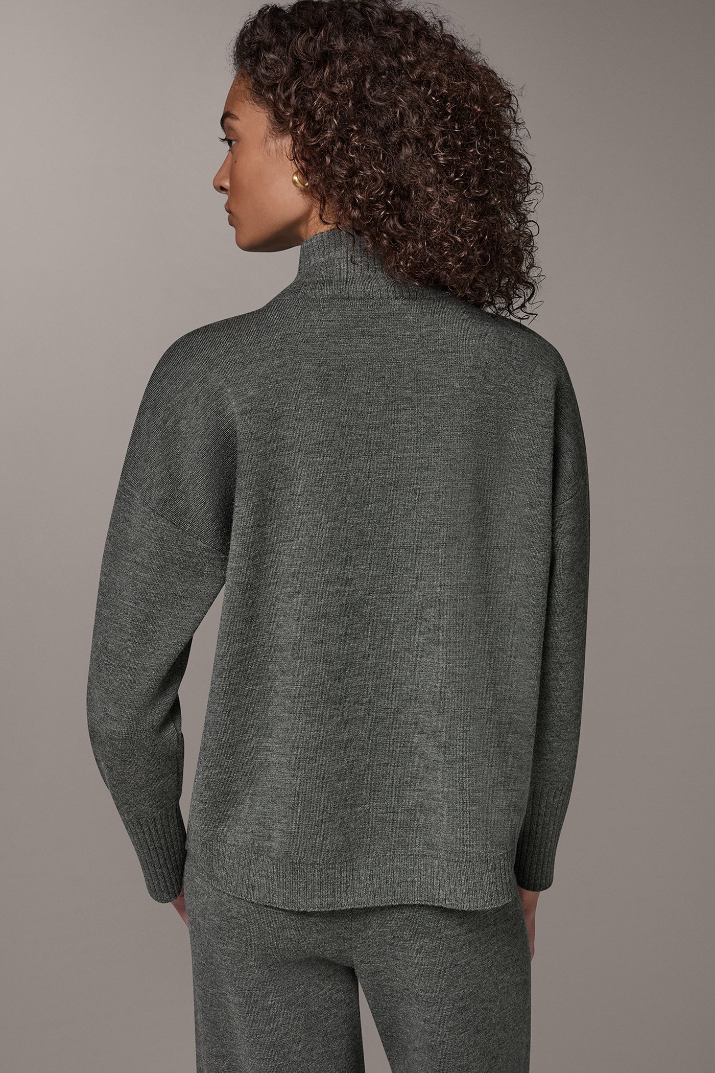 RIBBED MERINO WOOL BLEND SWEATER VIEW 3