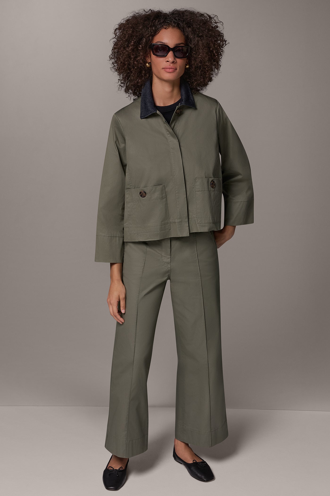 BELL SLEEVE TRAPEZE JACKET VIEW 12