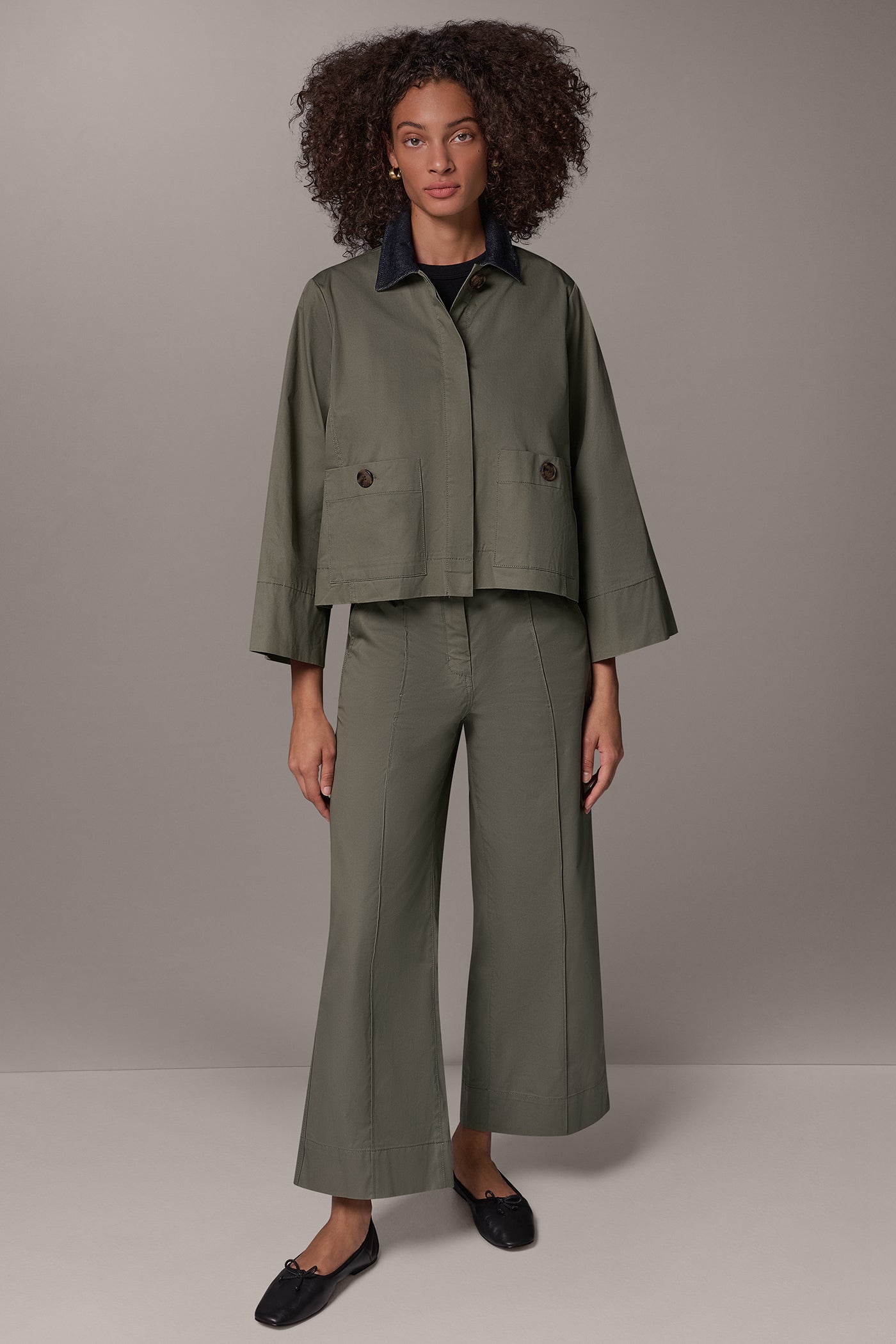 BELL SLEEVE TRAPEZE JACKET VIEW 10