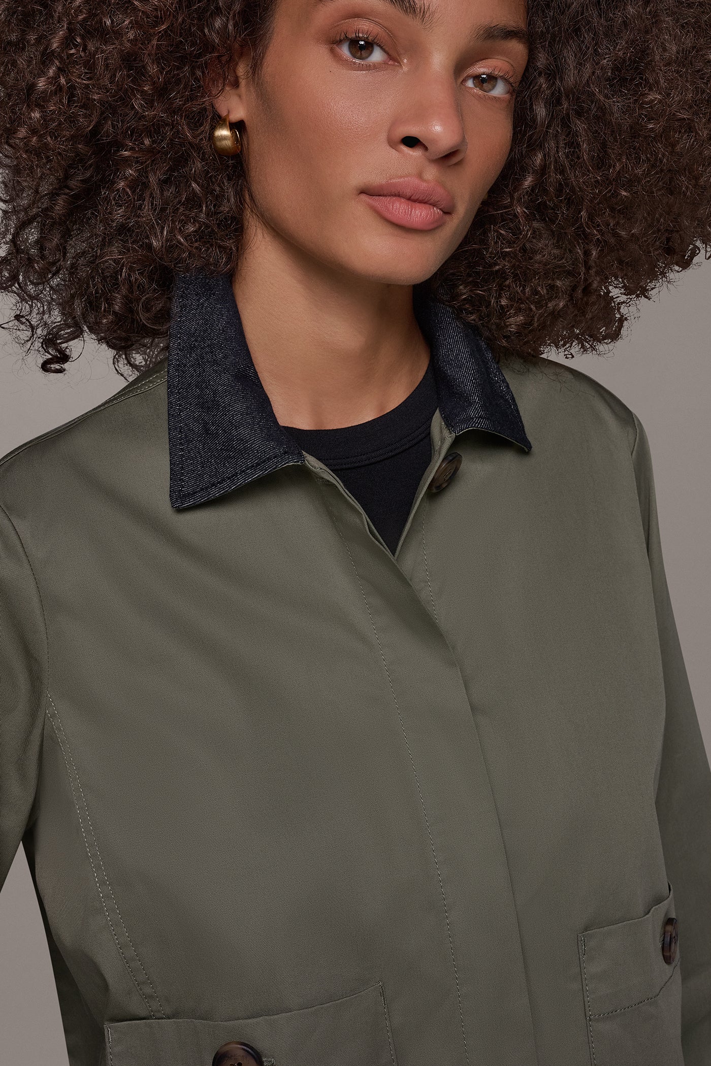 BELL SLEEVE TRAPEZE JACKET VIEW 4