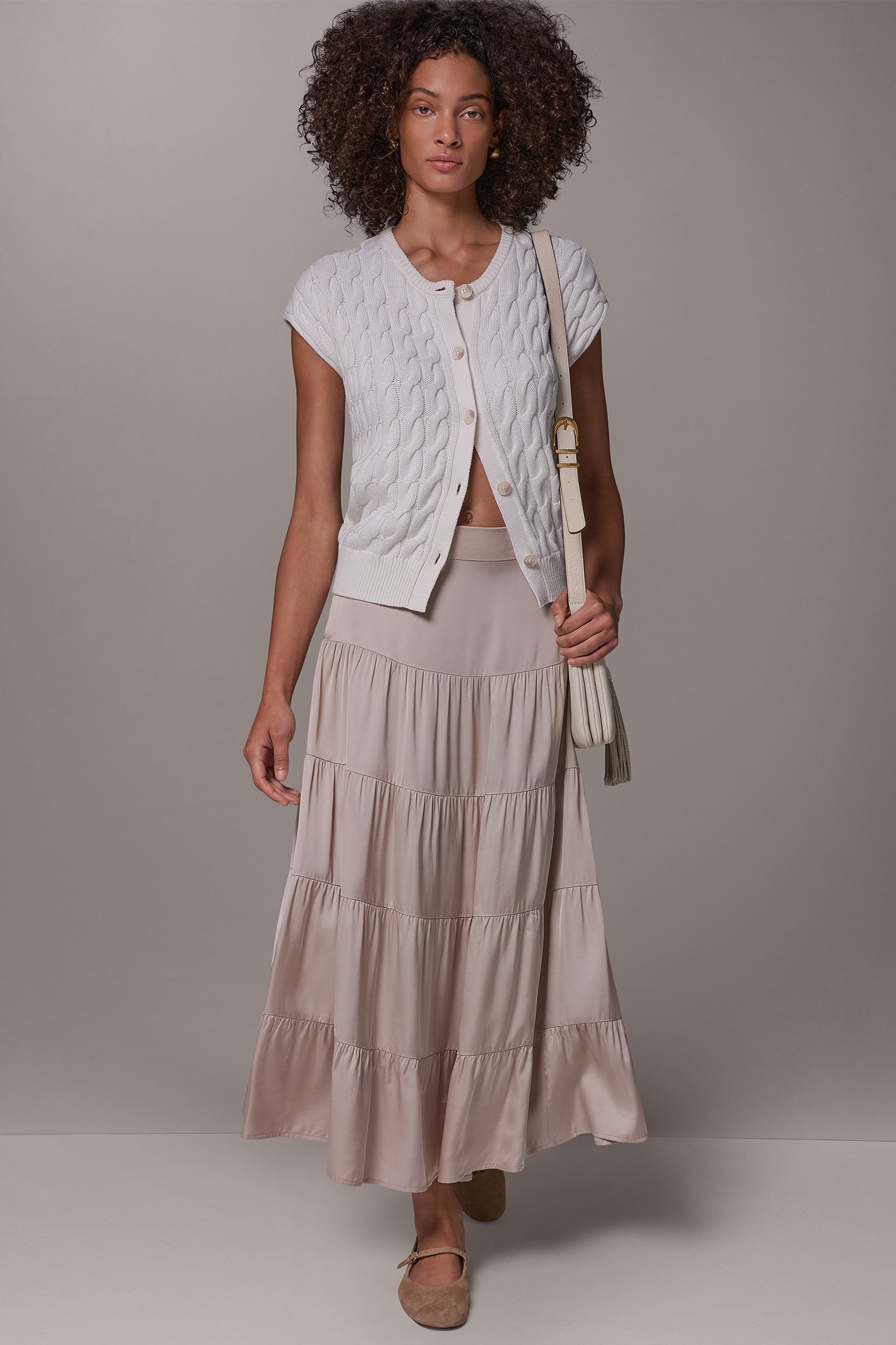 SATIN FLAT FRONT PRARIE SKIRT VIEW 6