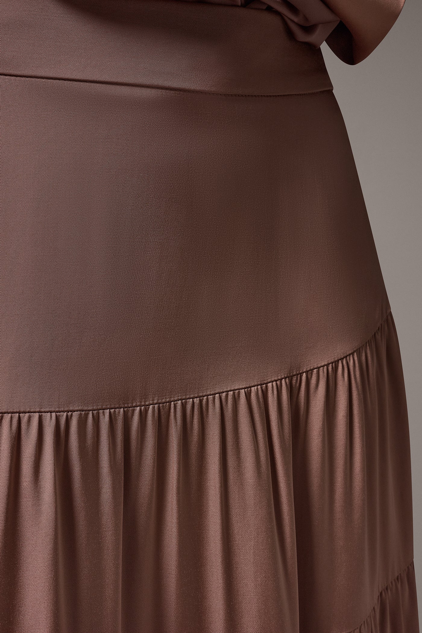 SATIN FLAT FRONT PRARIE SKIRT VIEW 5