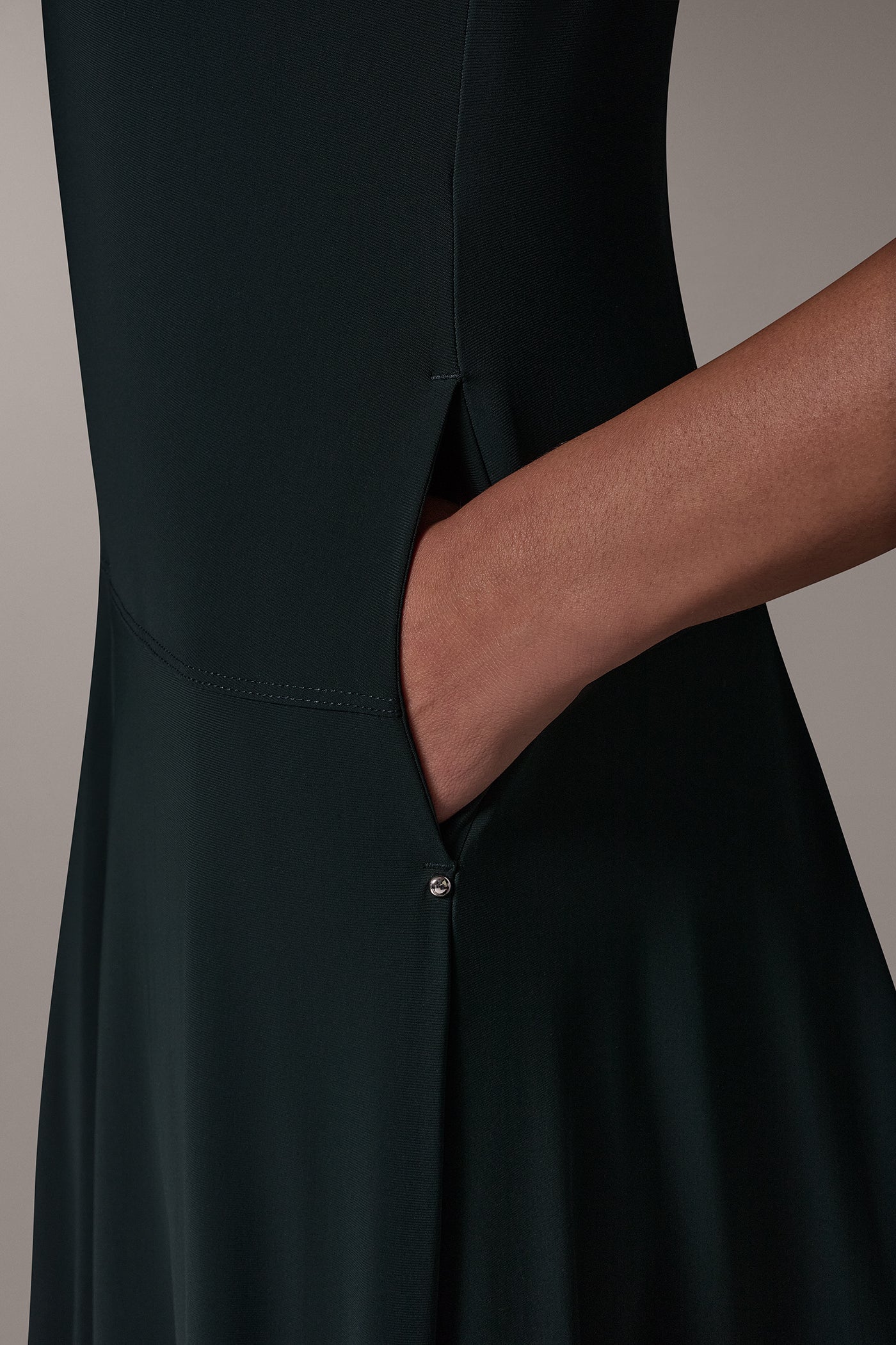 WARP KNIT ELBOW SLEEVE DRESS VIEW 5
