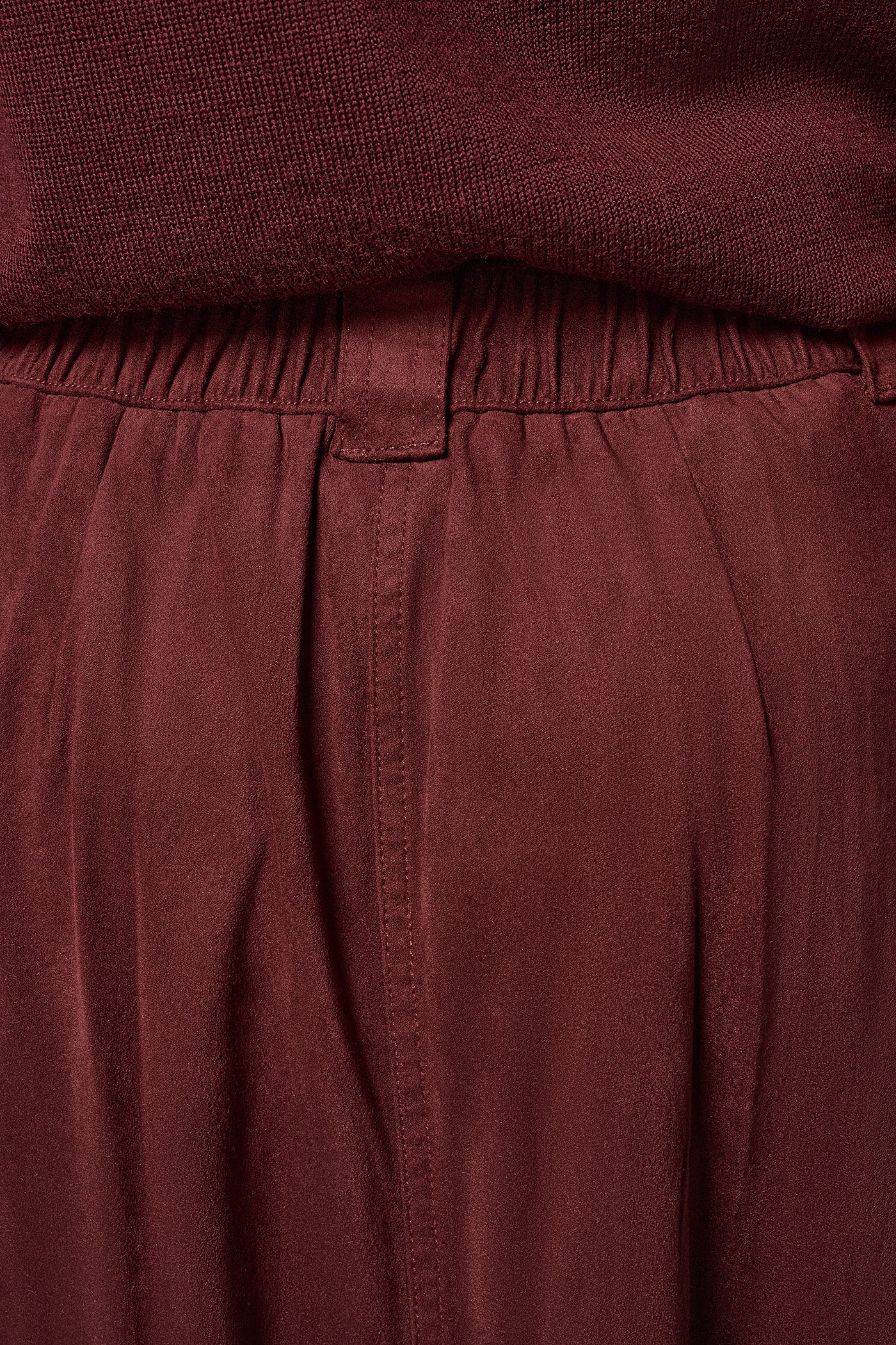 MICROSUEDE MIDI PULL-ON SKIRT VIEW 5