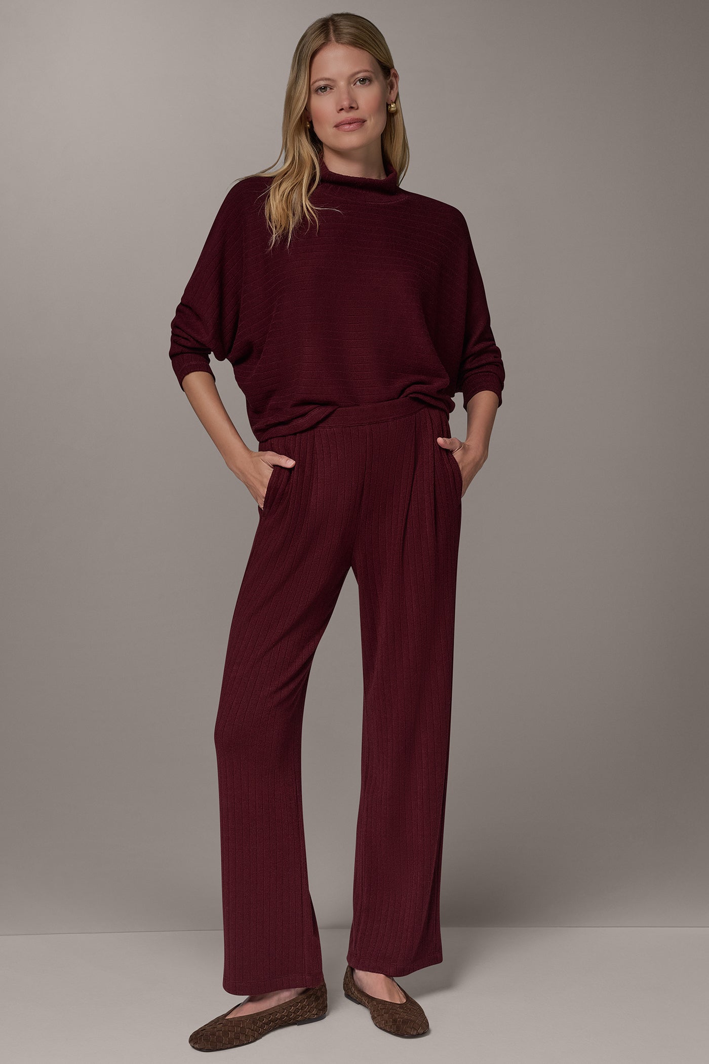 MID-RISE RIB-KNIT PULL-ON PANT VIEW 5