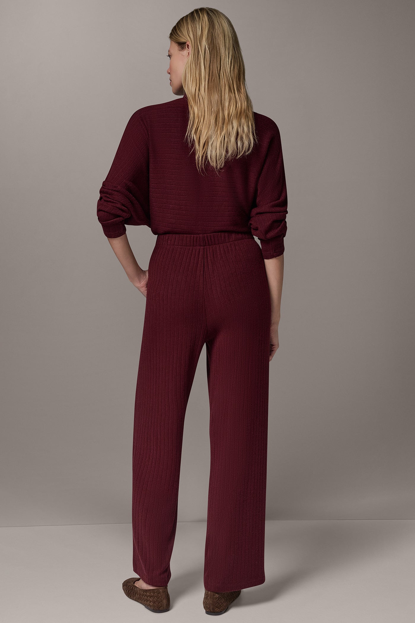 MID-RISE RIB-KNIT PULL-ON PANT VIEW 6