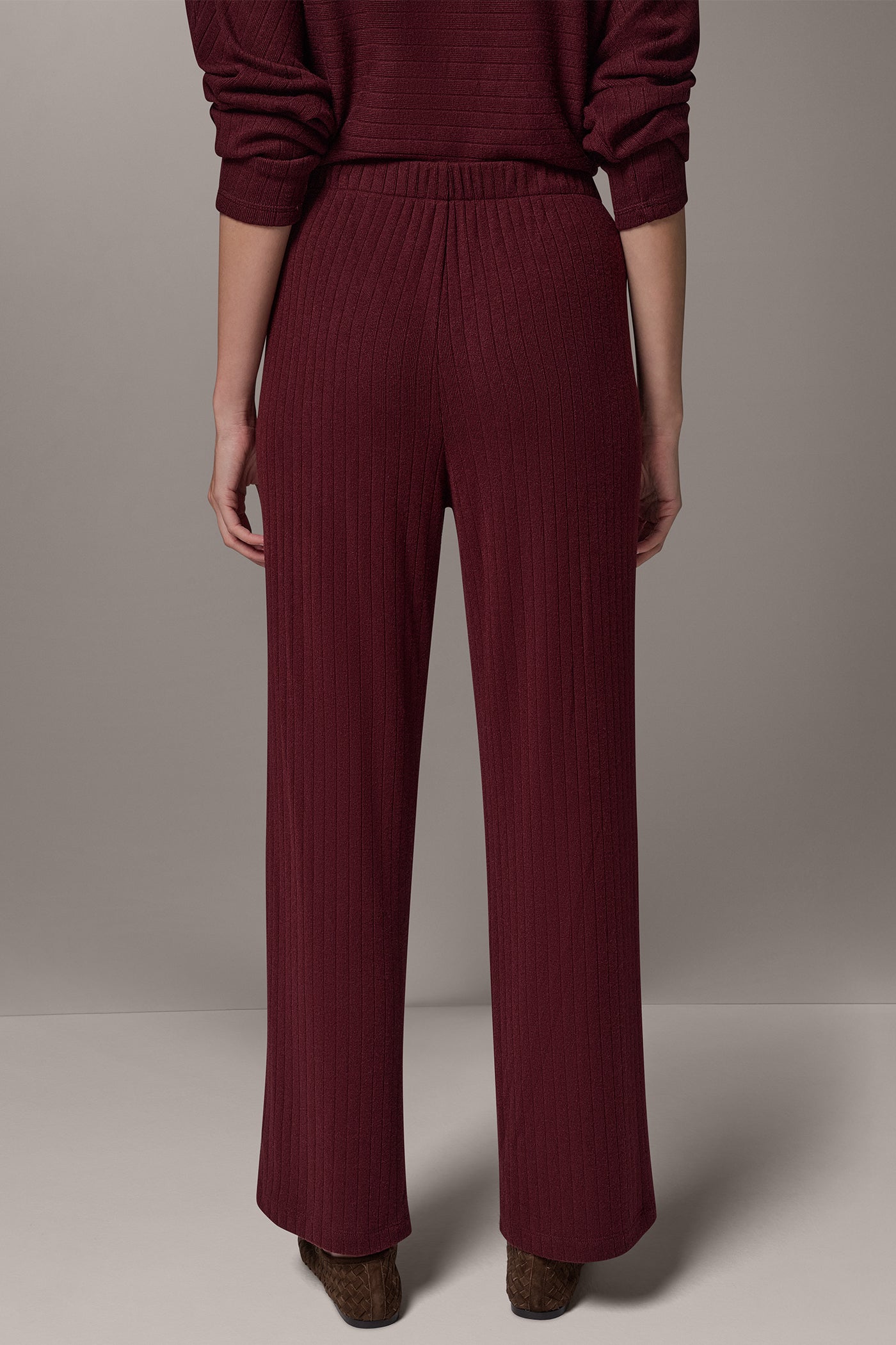MID-RISE RIB-KNIT PULL-ON PANT VIEW 3