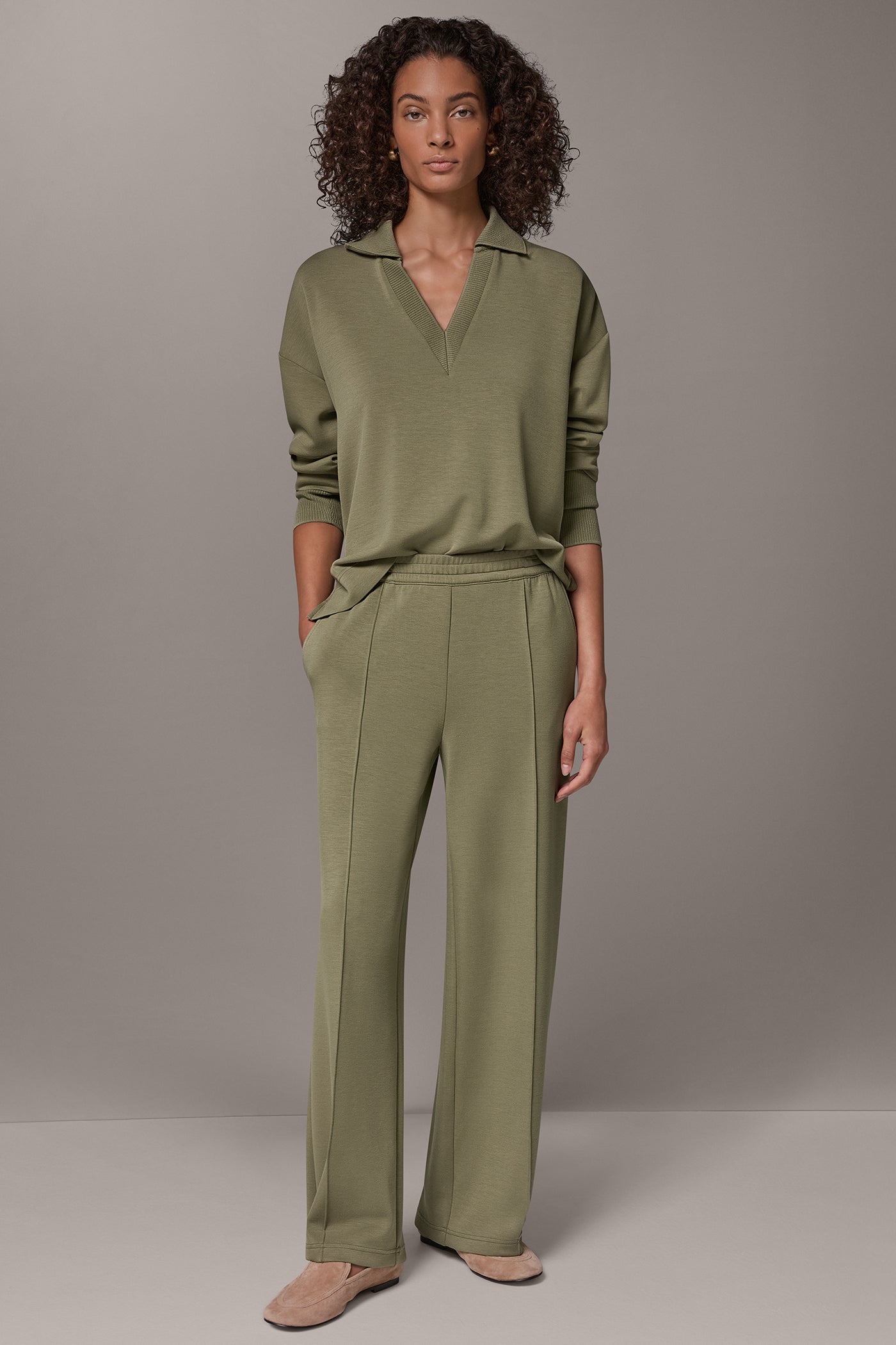 JET SETTER MID-RISE PINTUCK PANT VIEW 4