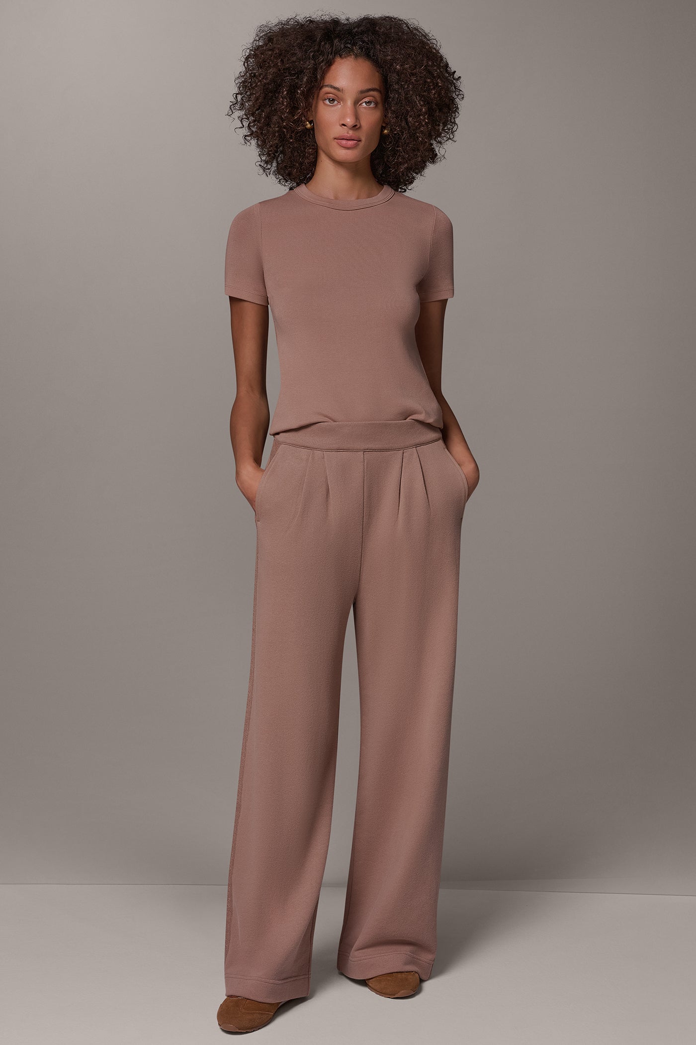 FRENCH TERRY HIGH RISE PANT VIEW 6