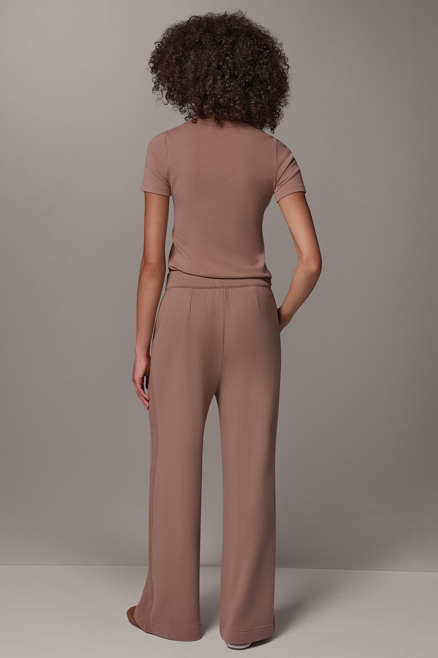 FRENCH TERRY HIGH RISE PANT VIEW 7