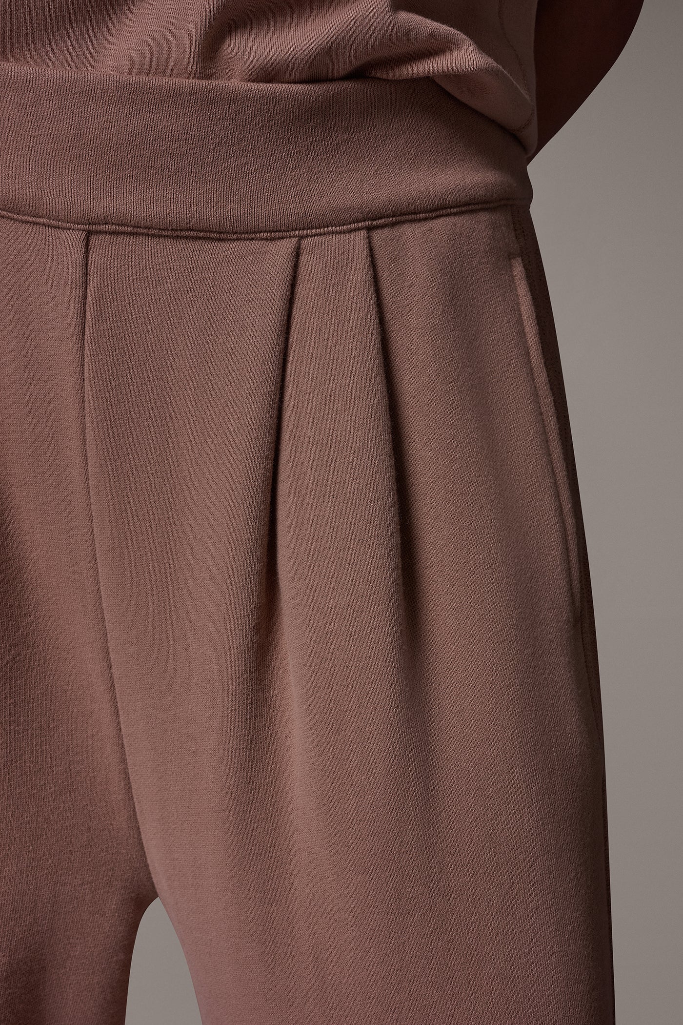 FRENCH TERRY HIGH RISE PANT VIEW 5