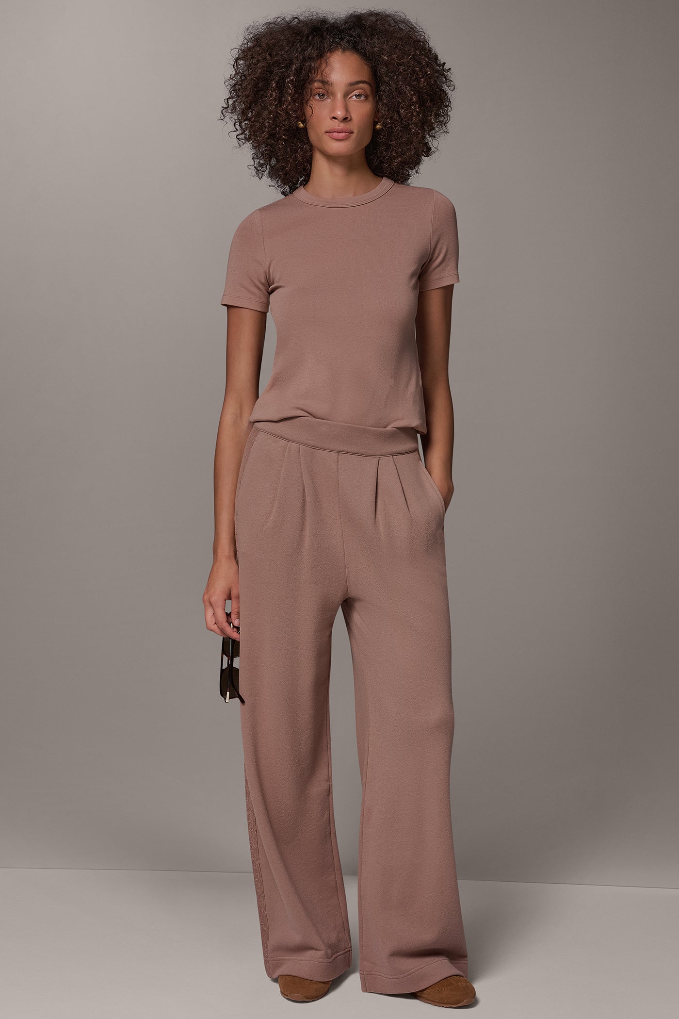 FRENCH TERRY HIGH RISE PANT VIEW 8