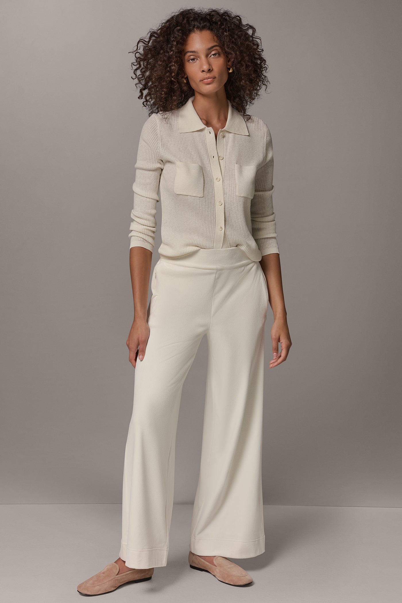 HIGH-RISE CORDUROY WIDE-LEG PANT VIEW 6