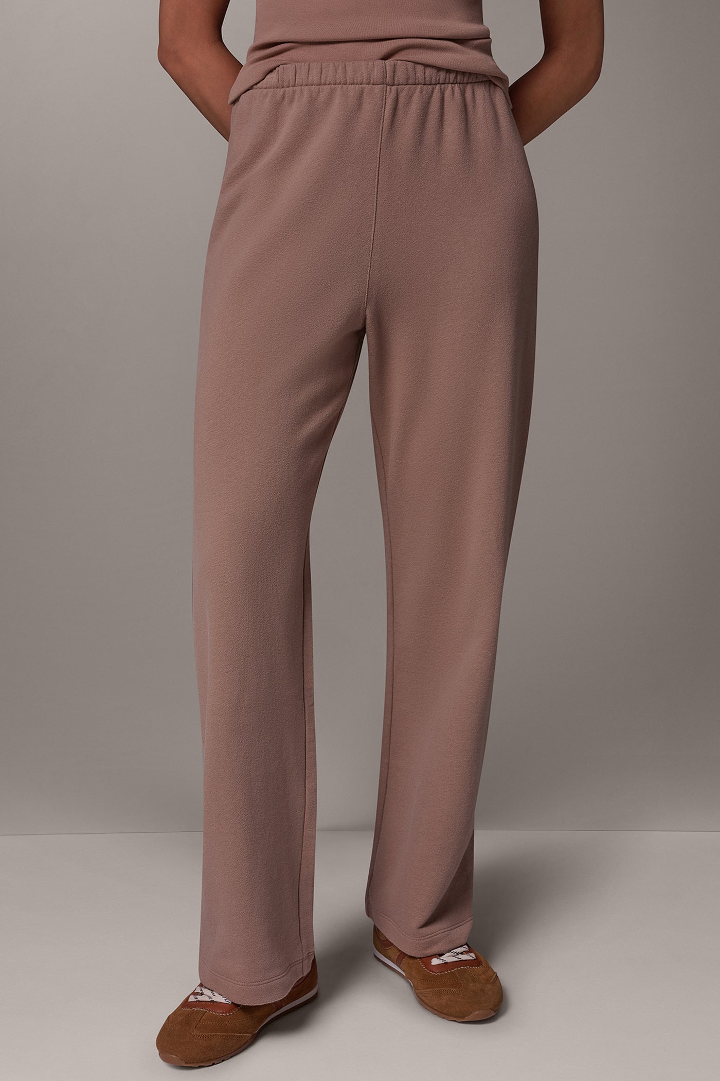 FRENCH TERRY MID RISE PANT VIEW 1
