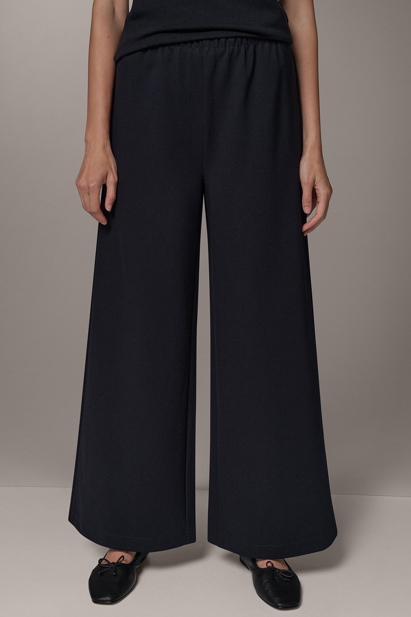 DOUBLE KNIT MID RISE PANT VIEW 1
