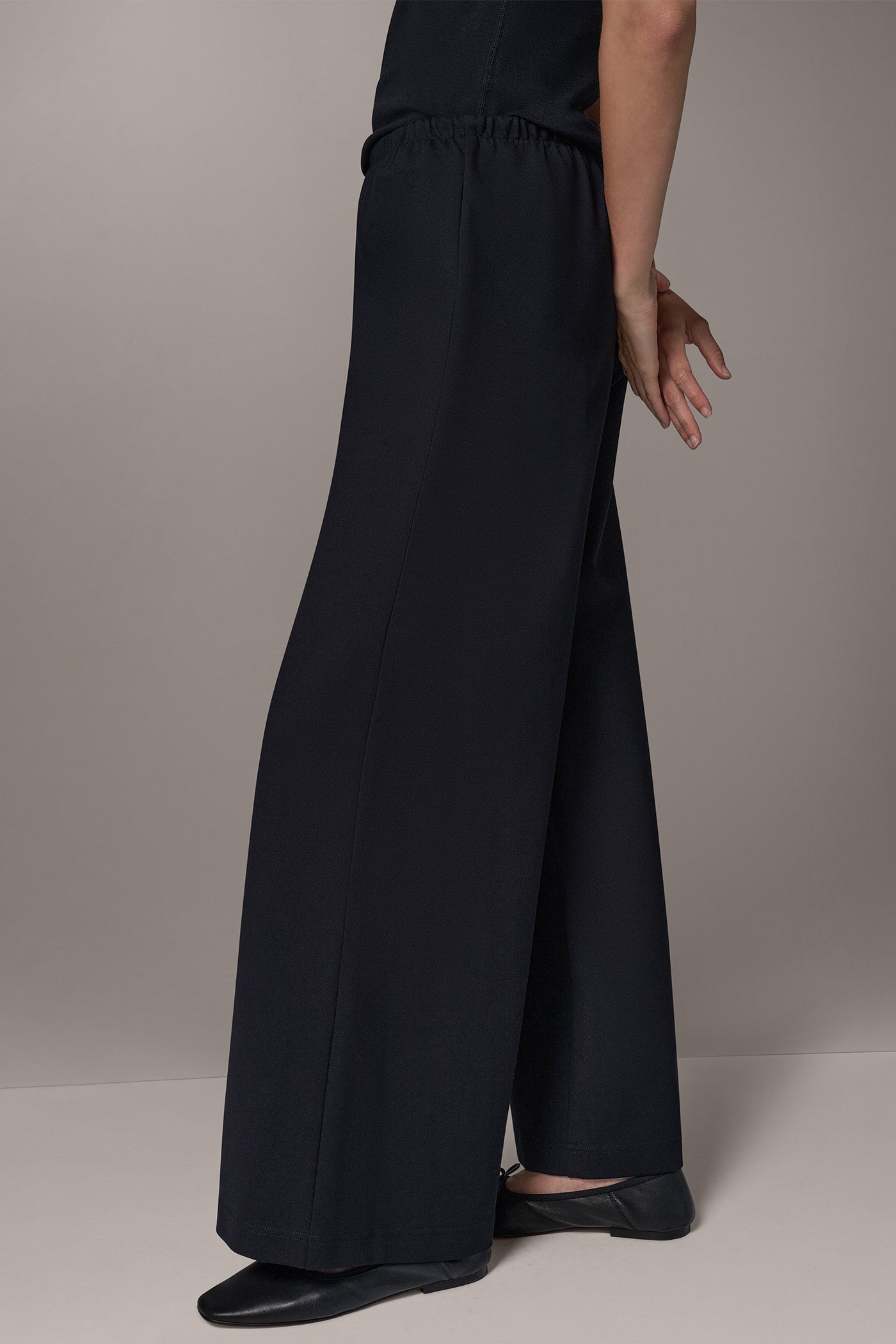 DOUBLE KNIT MID RISE PANT VIEW 2