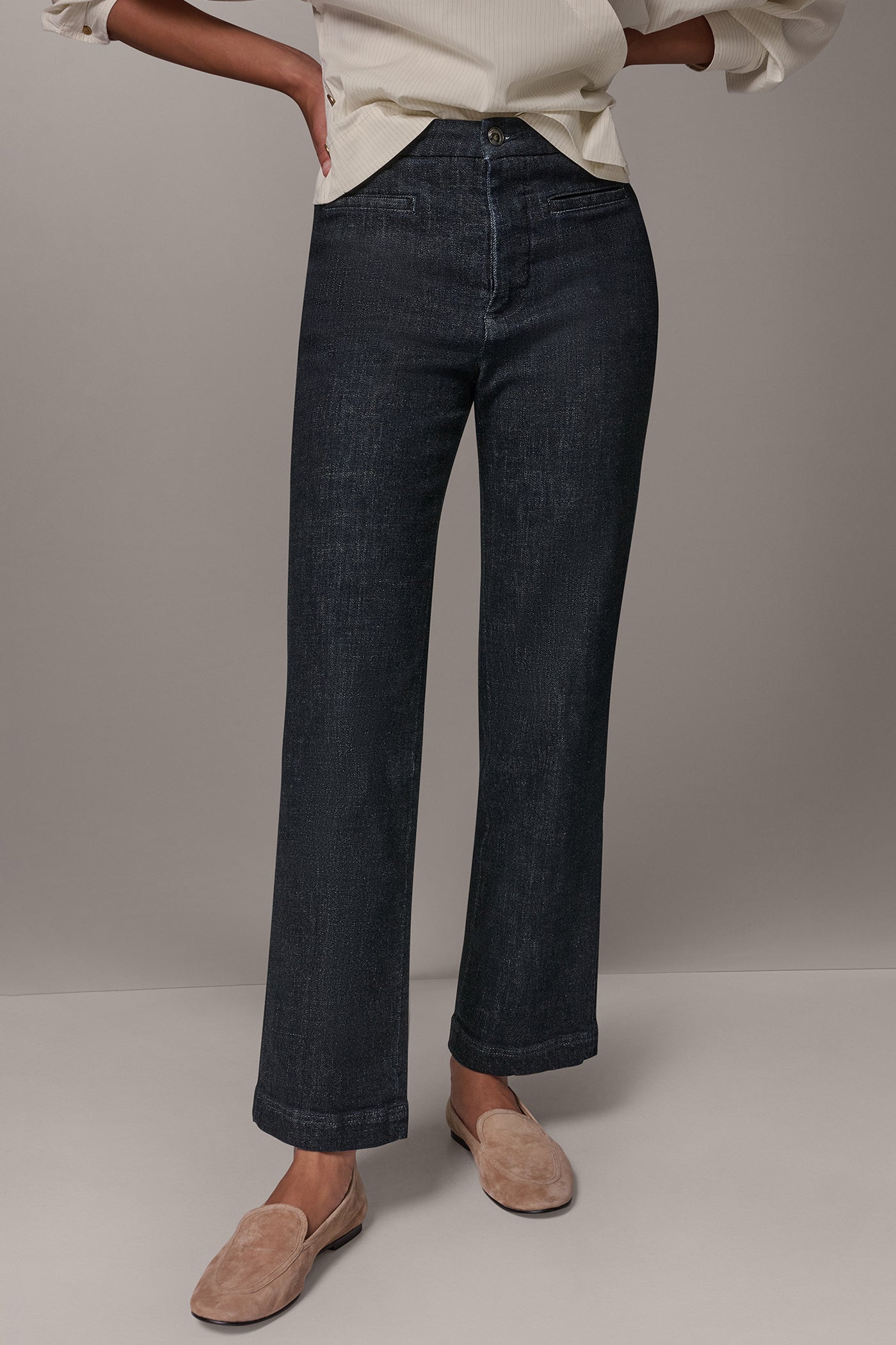 THE REN HIGH-RISE STRAIGHT TROUSER JEAN VIEW 1
