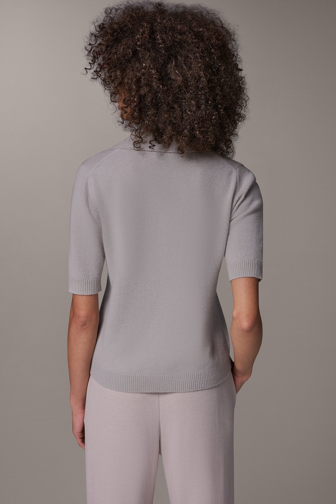CASHMERE POLO SWEATER VIEW 3