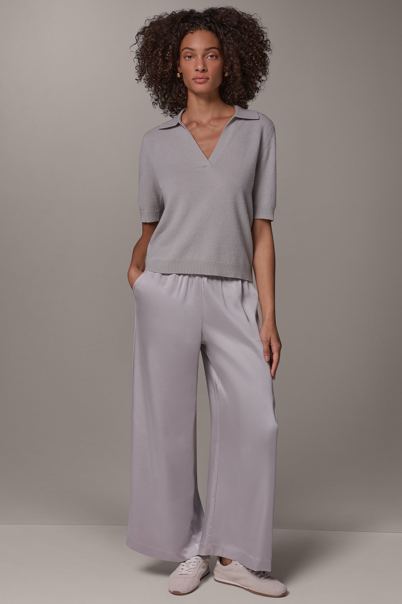 CASHMERE POLO SWEATER VIEW 9