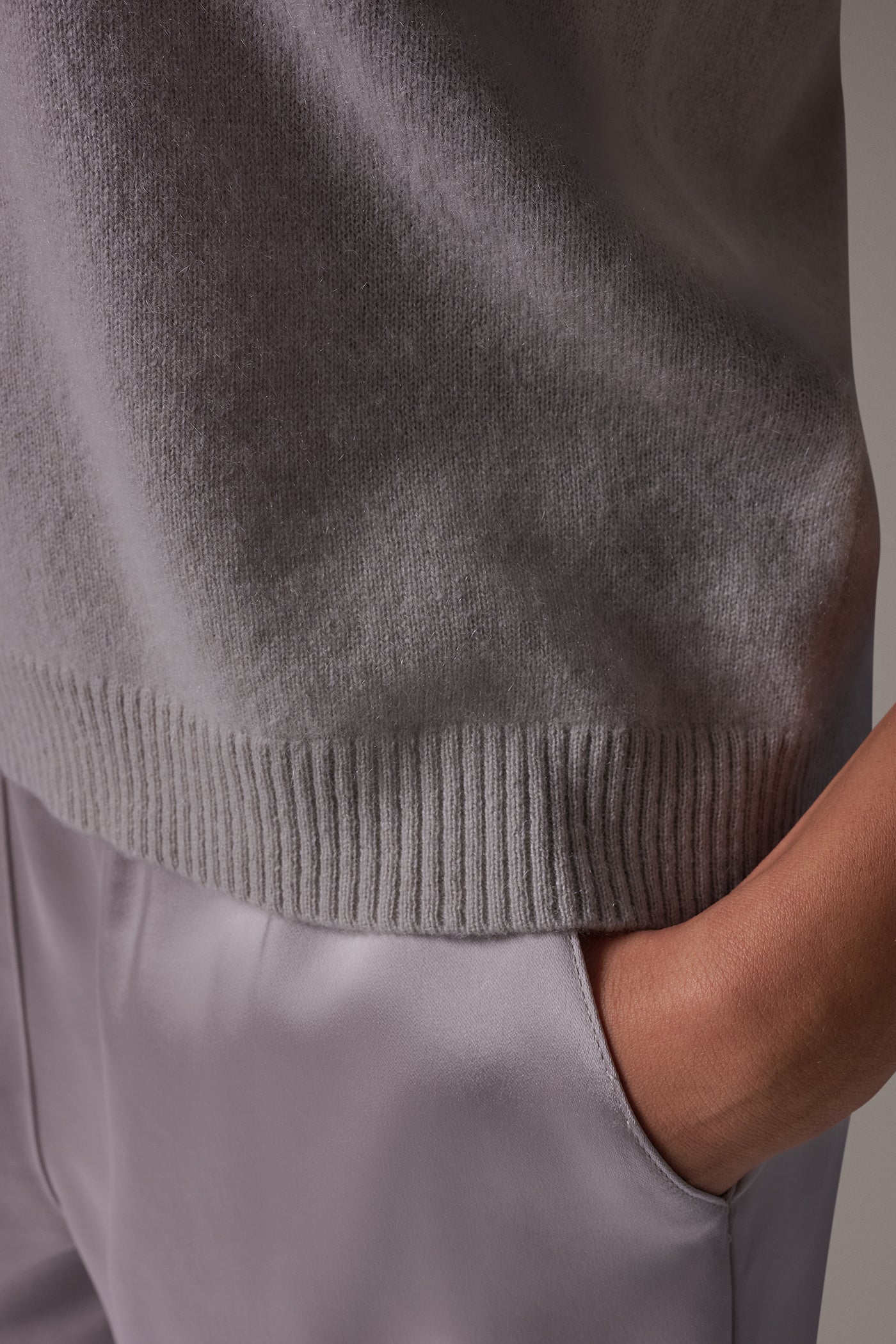 CASHMERE POLO SWEATER VIEW 6