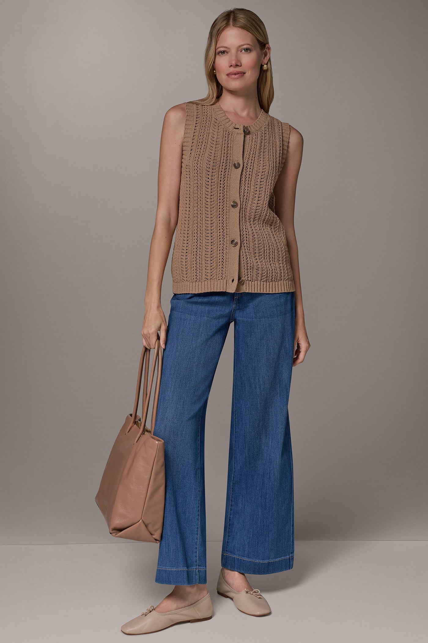 POINTELLE STITCH VEST VIEW 9