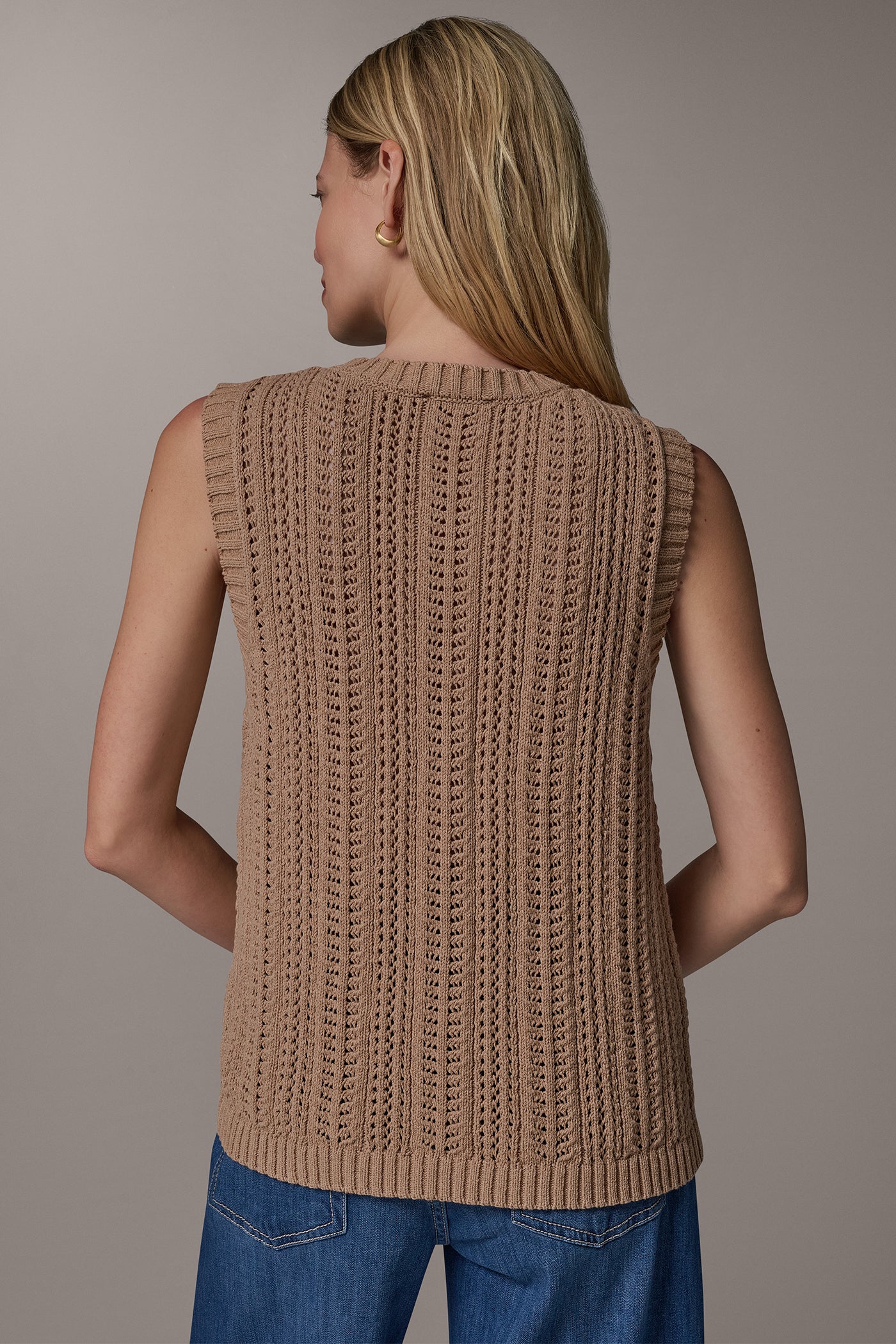 POINTELLE STITCH VEST VIEW 3