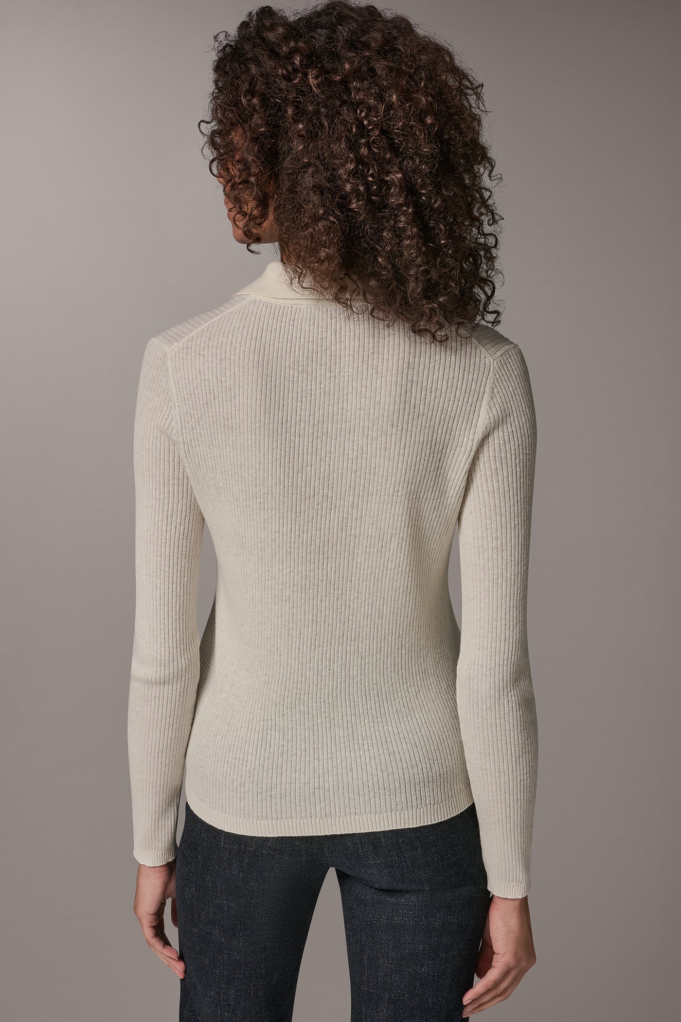 POLO RIB BUTTON DOWN SWEATER VIEW 3