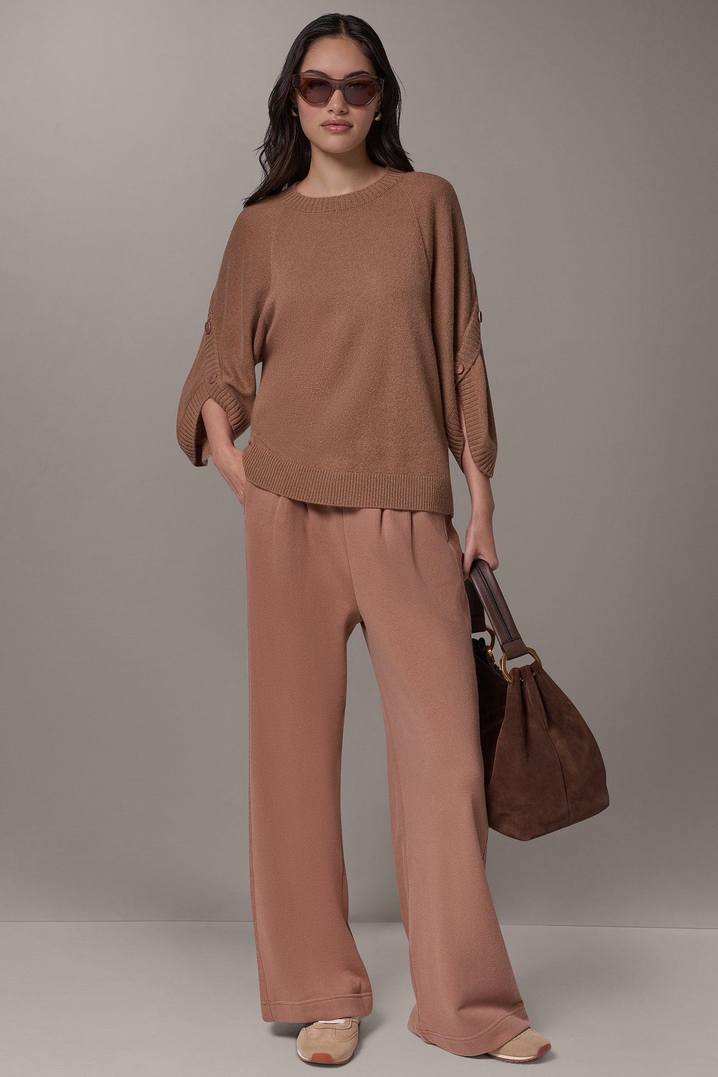 WOOL AND CASHMERE OVERLAP SWEATER VIEW 8