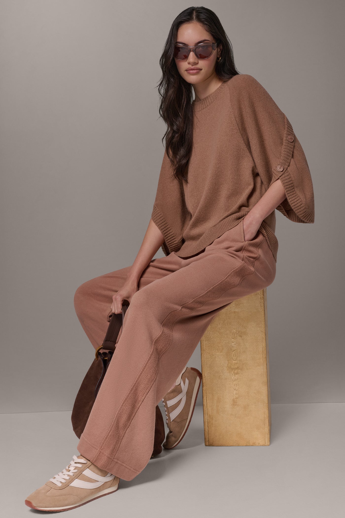 WOOL AND CASHMERE OVERLAP SWEATER VIEW 9