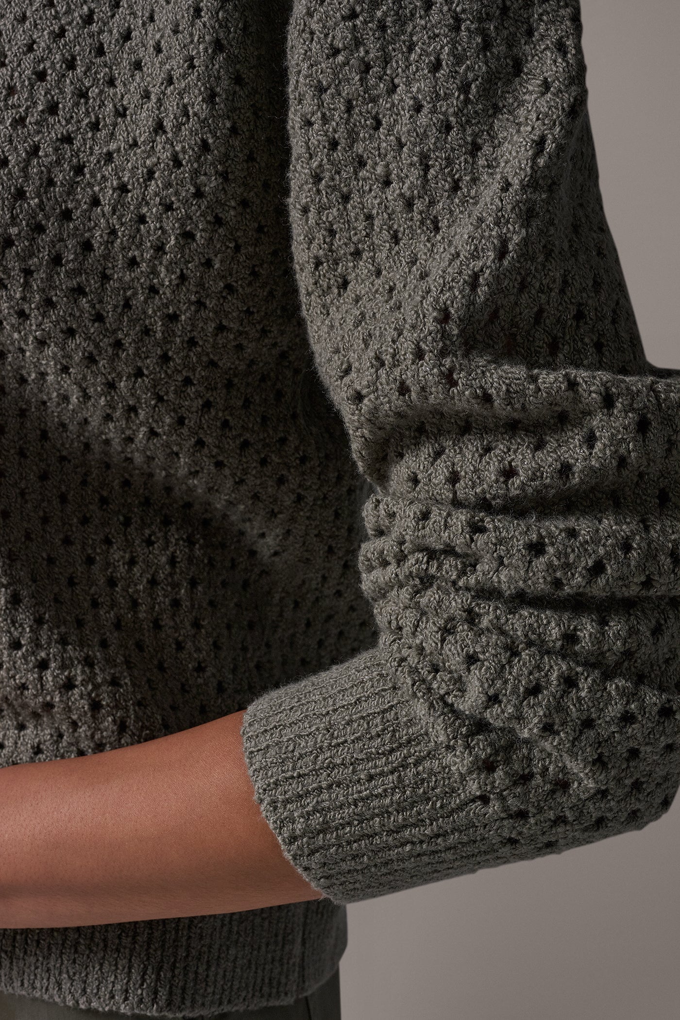 OPEN STITCH KNIT SWEATER VIEW 7