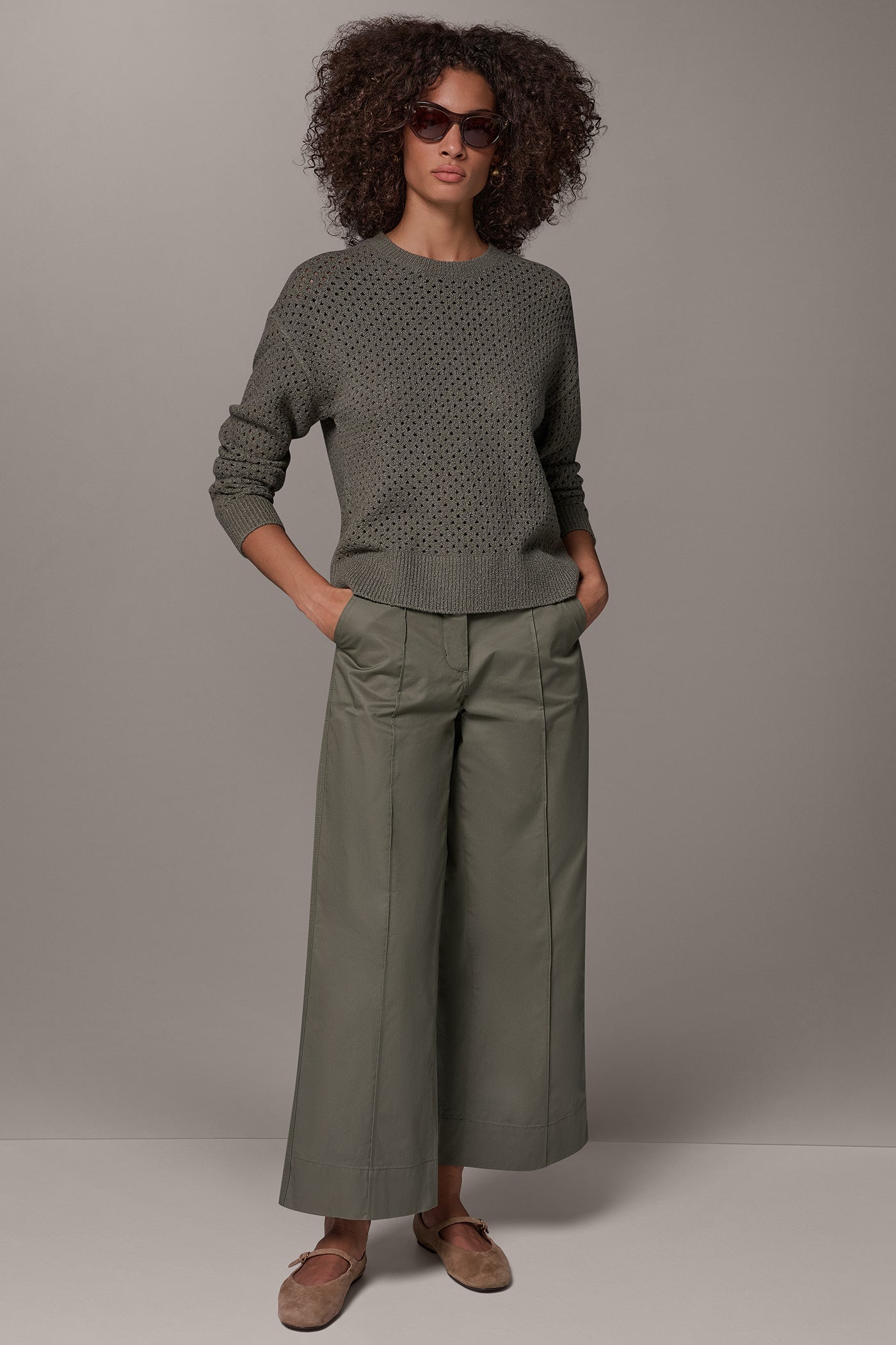 OPEN STITCH KNIT SWEATER VIEW 8