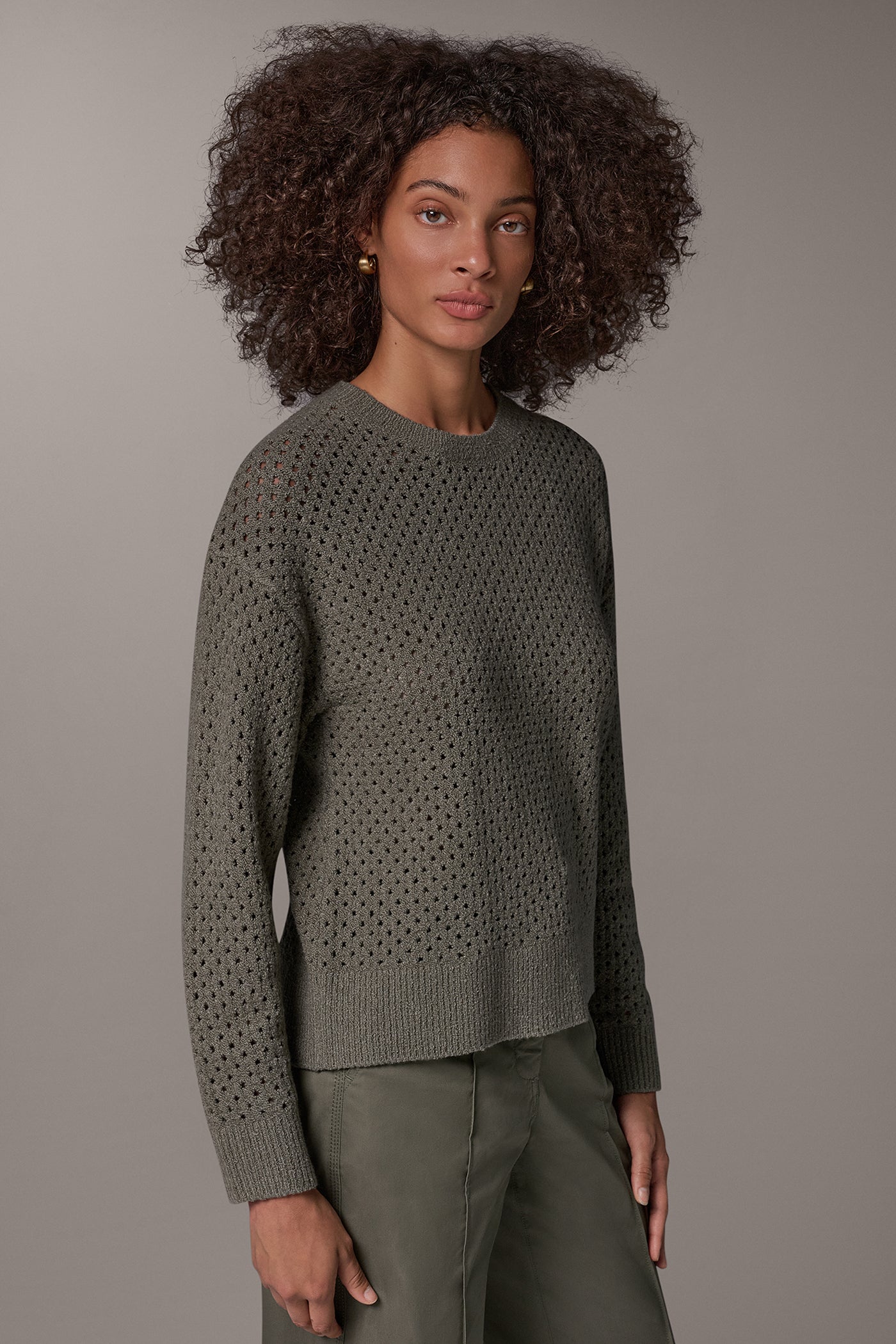 OPEN STITCH KNIT SWEATER VIEW 4