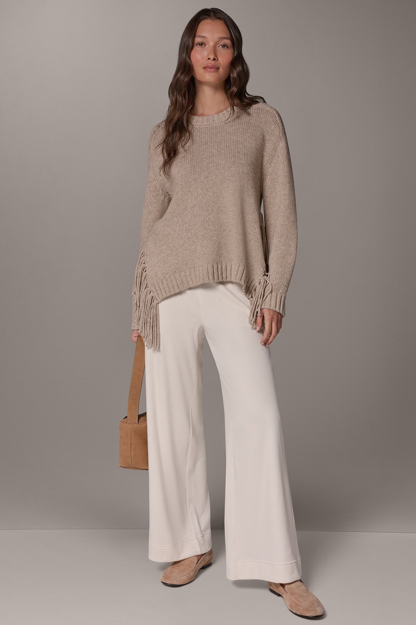 FRINGE TRIM SWEATER VIEW 7
