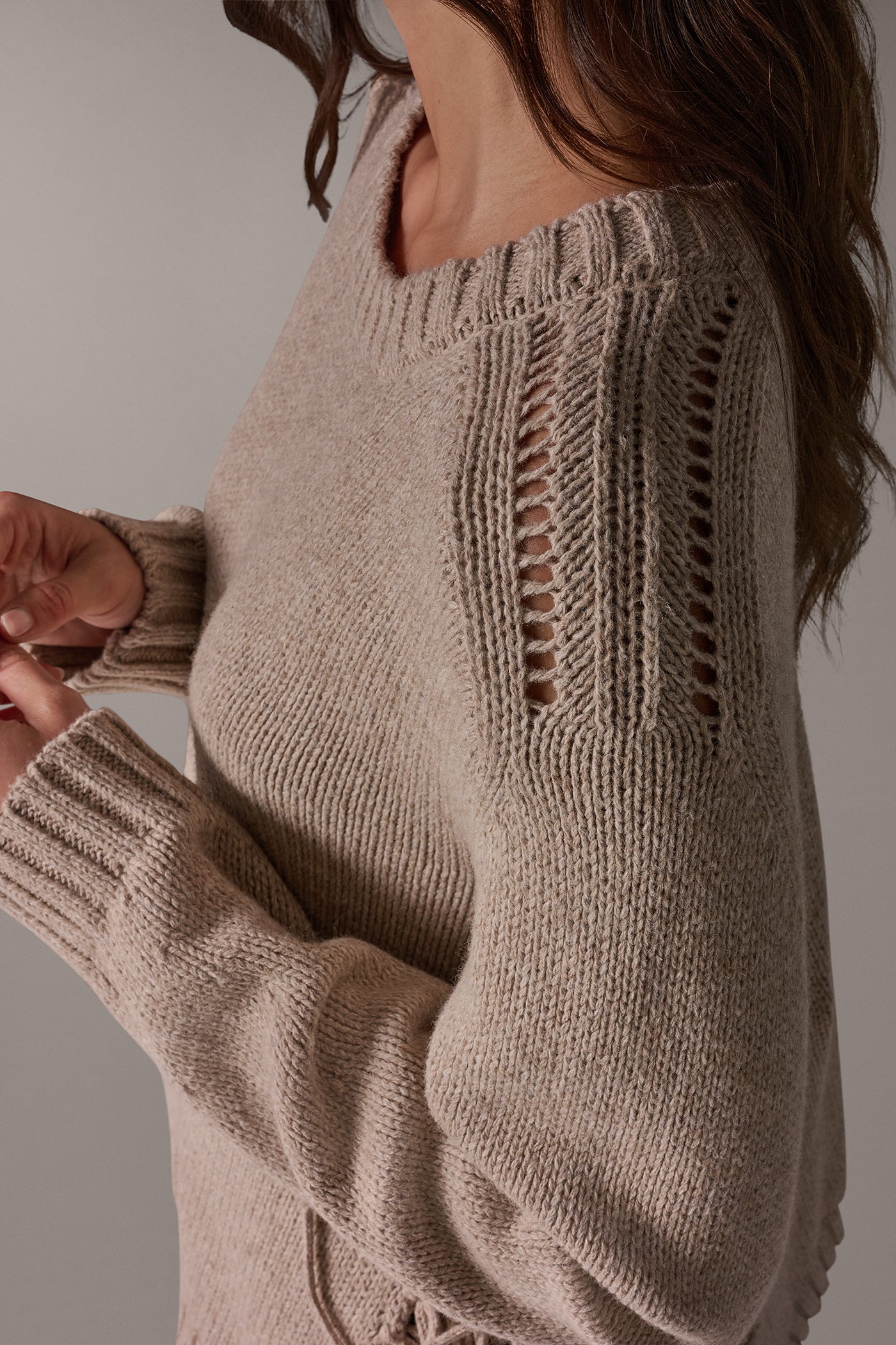 FRINGE TRIM SWEATER VIEW 6