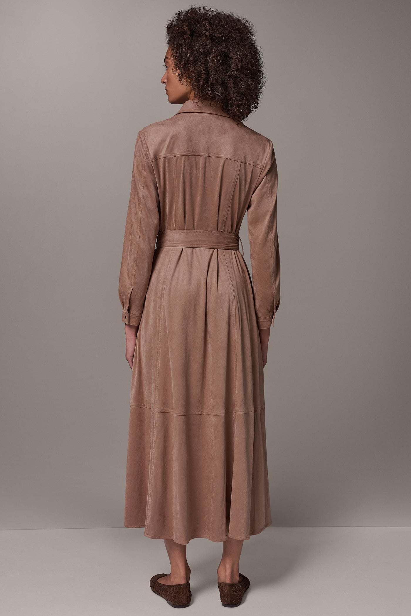 MICROSUEDE SNAP FRONT DUSTER VIEW 3 | Included in discounts