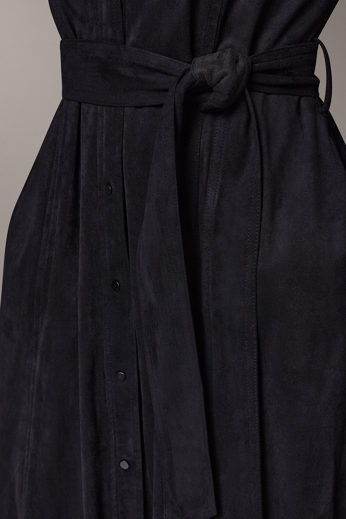 MICROSUEDE SNAP FRONT DUSTER VIEW 4 | Included in discounts