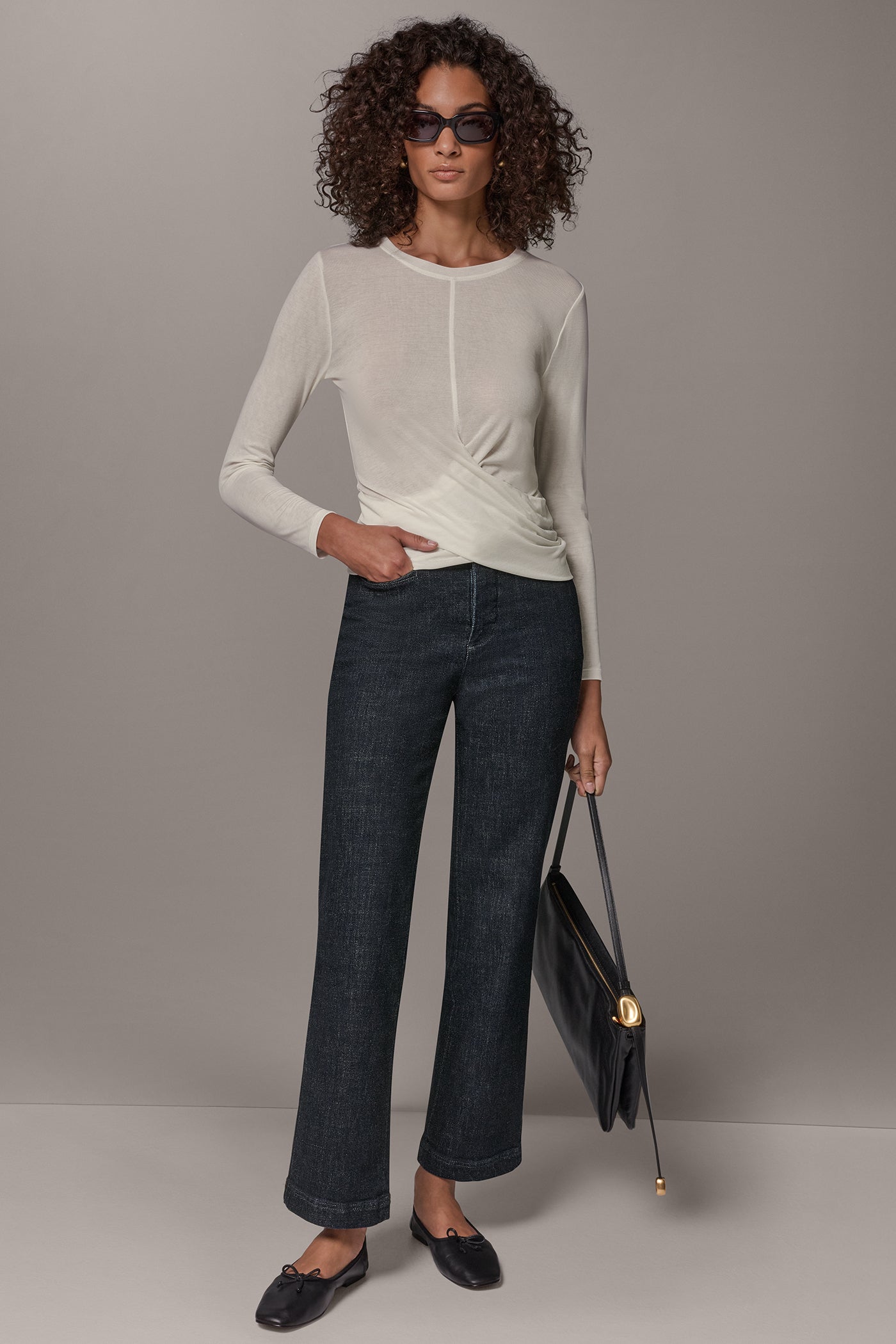 DRAPE FRONT HEM TOP VIEW 6