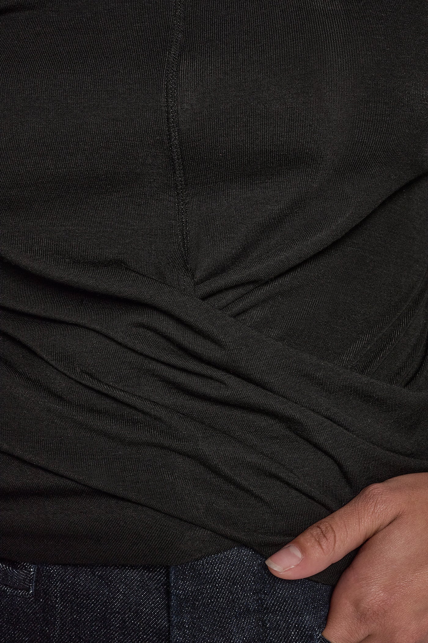 DRAPE FRONT HEM TOP VIEW 5