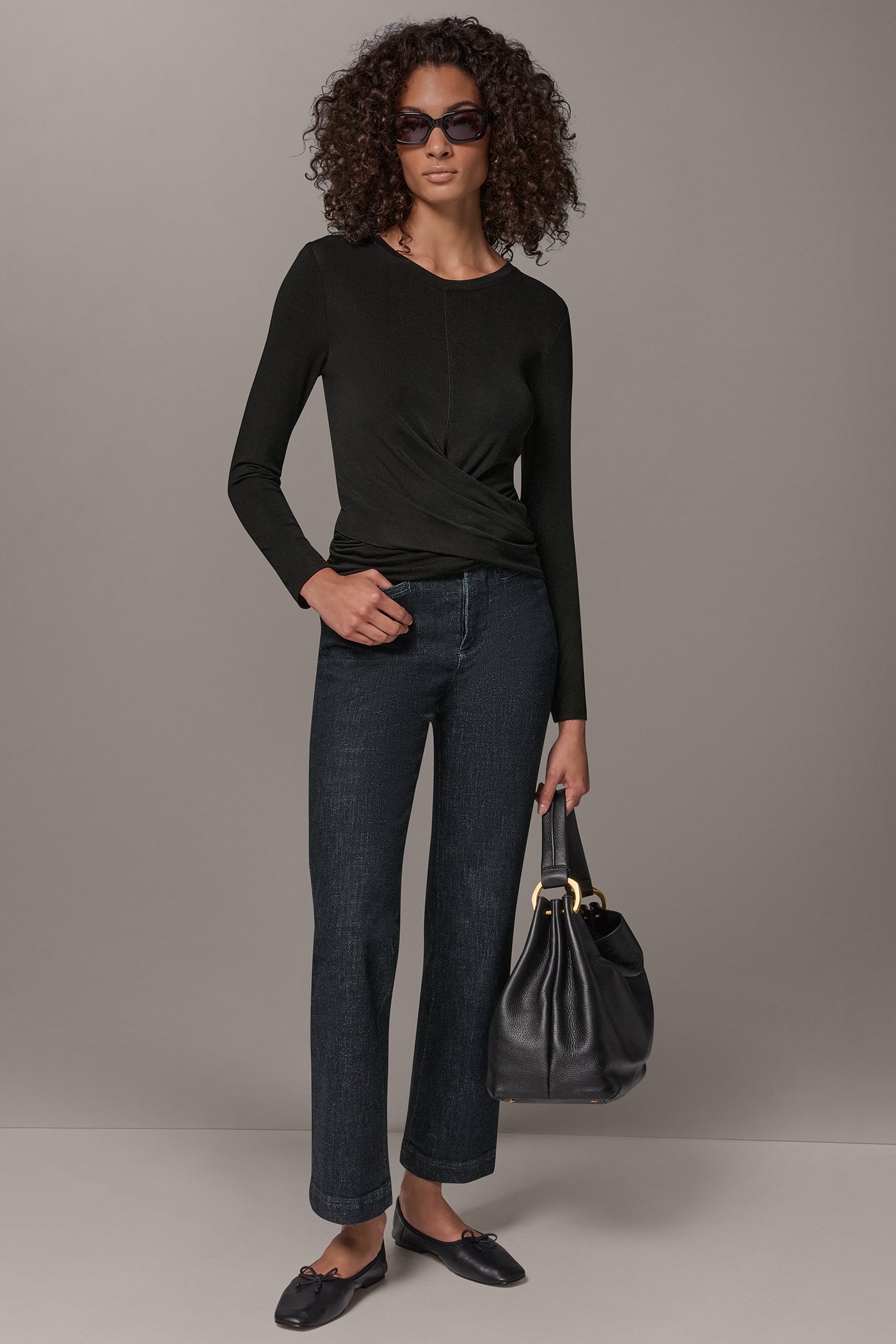 DRAPE FRONT HEM TOP VIEW 6