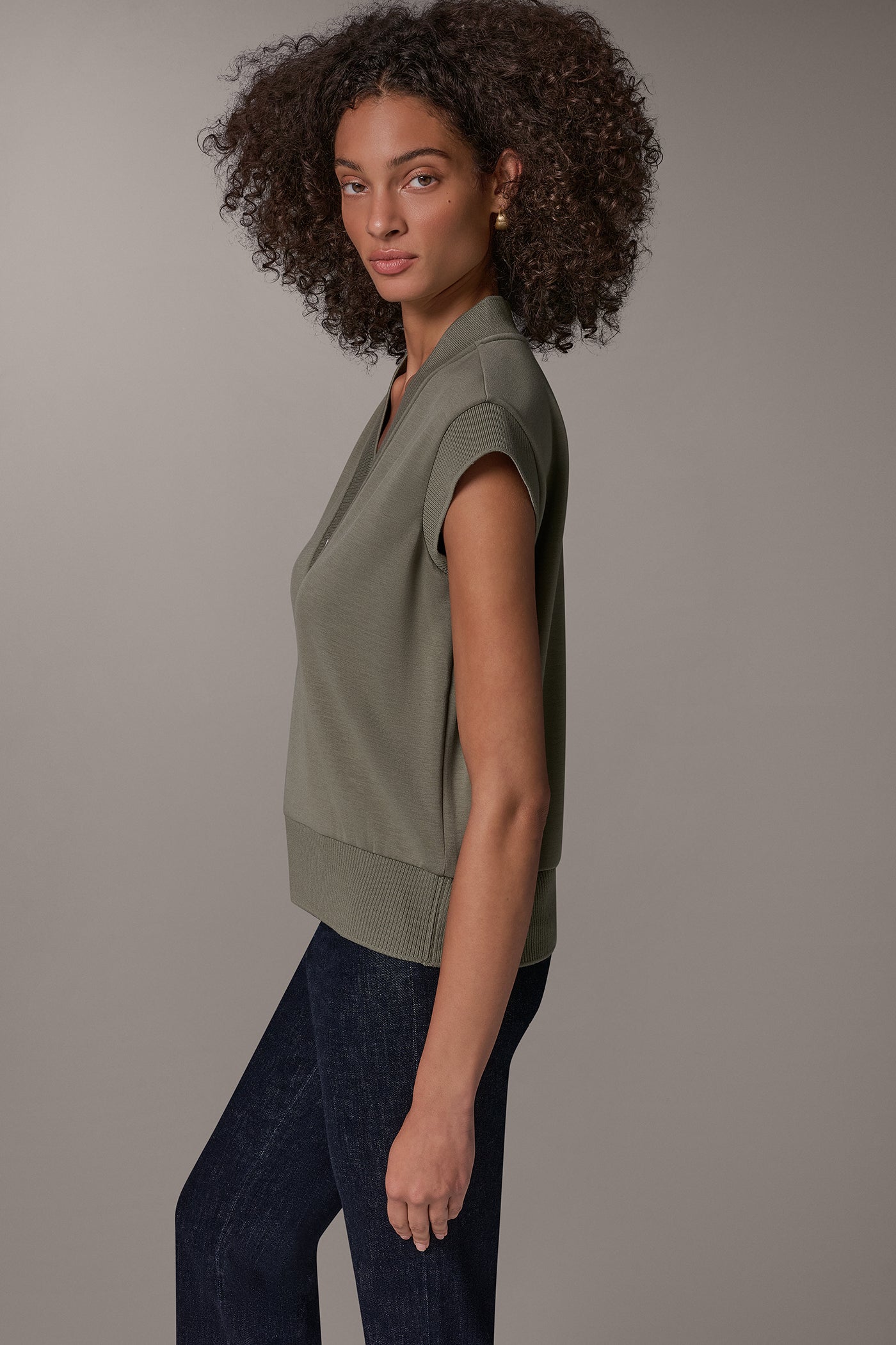 JET SETTER HALF ZIP TOP VIEW 2