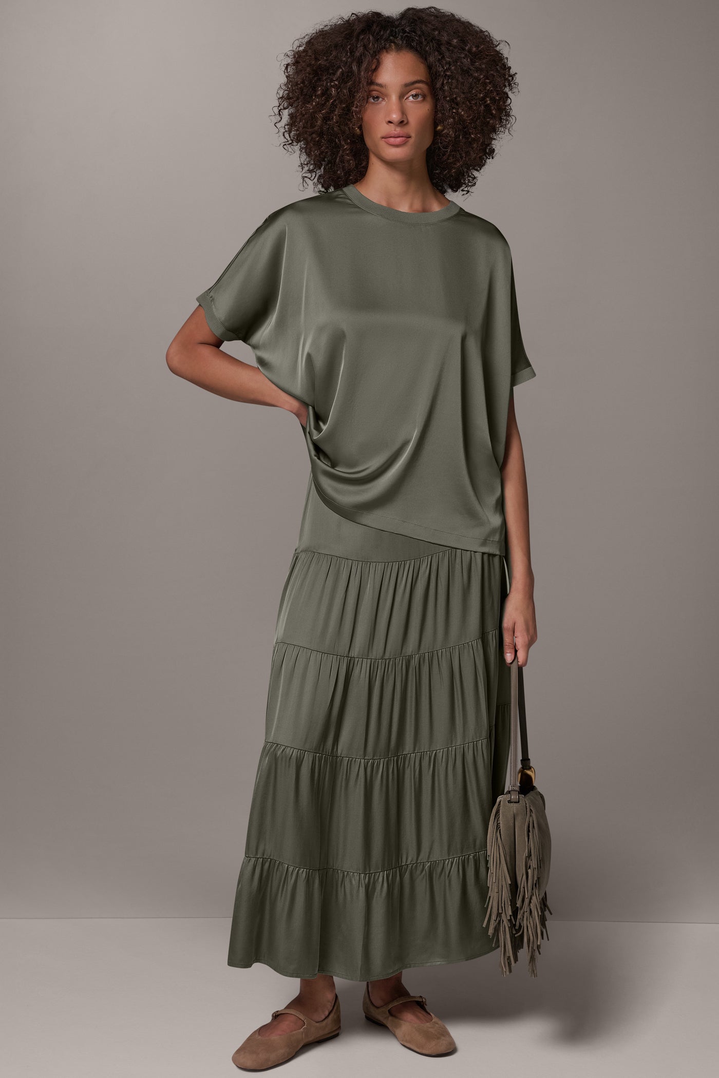 DOLMAN SLEEVE BLOUSE VIEW 5 | Donna Karan Weekend