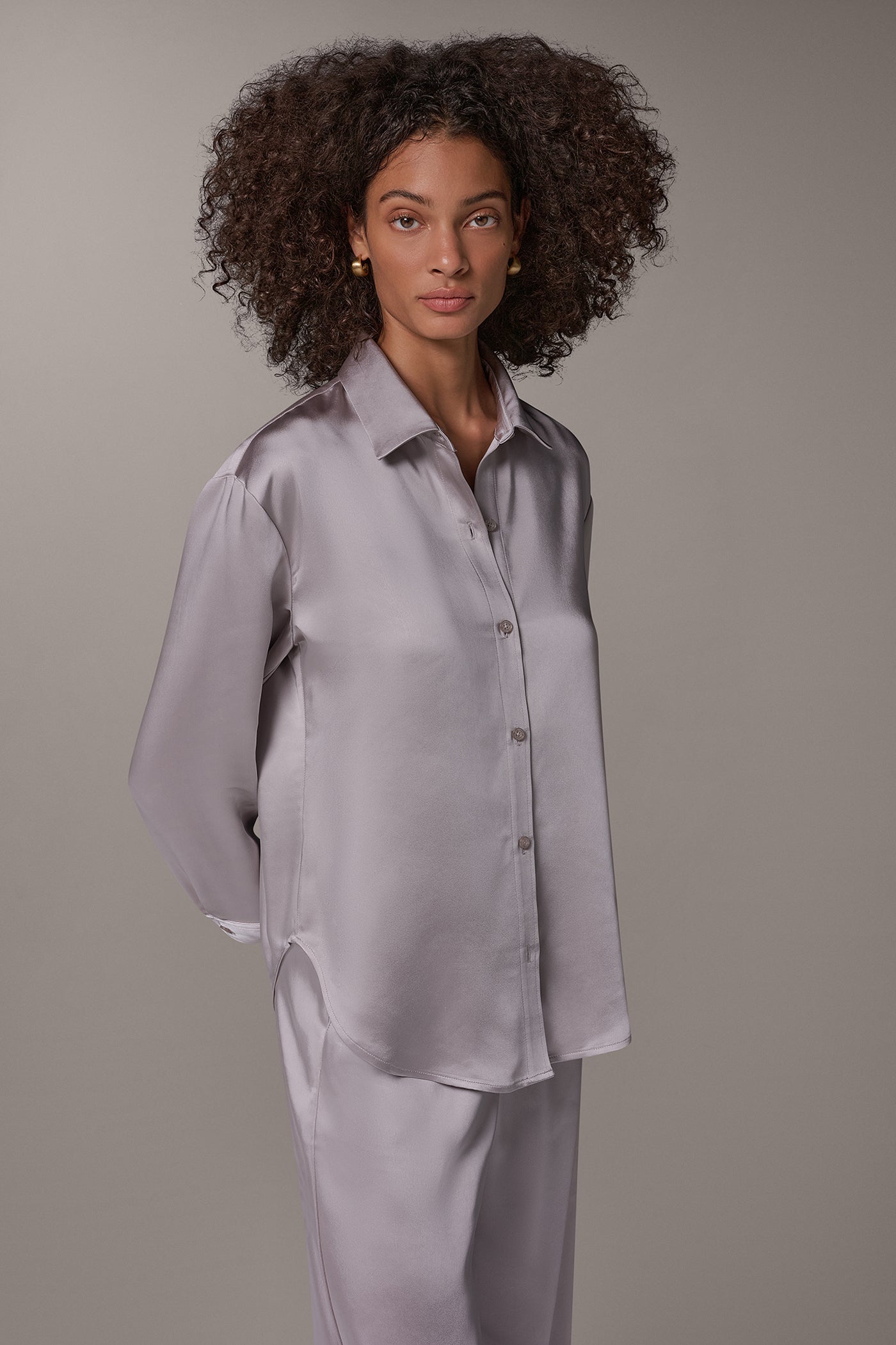 BUTTON DOWN BLOUSE VIEW 3