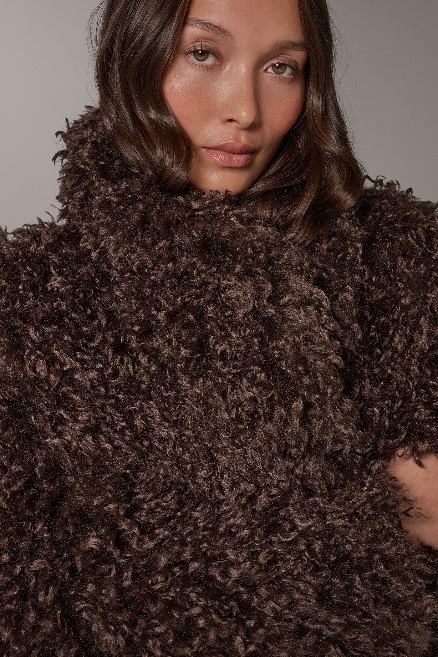 FAUX FUR SHAWL COLLAR JACKET VIEW 2