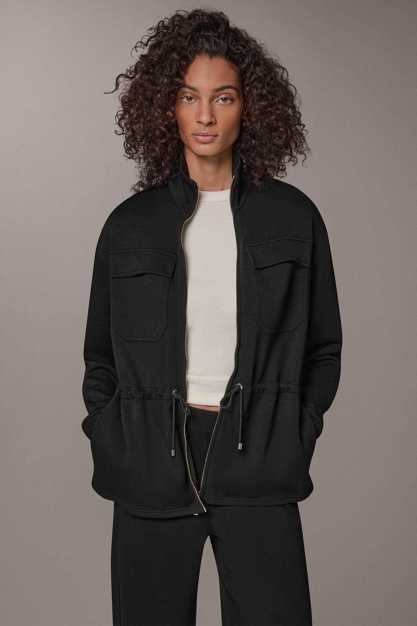 JET SETTER MOCK NECK JACKET VIEW 1