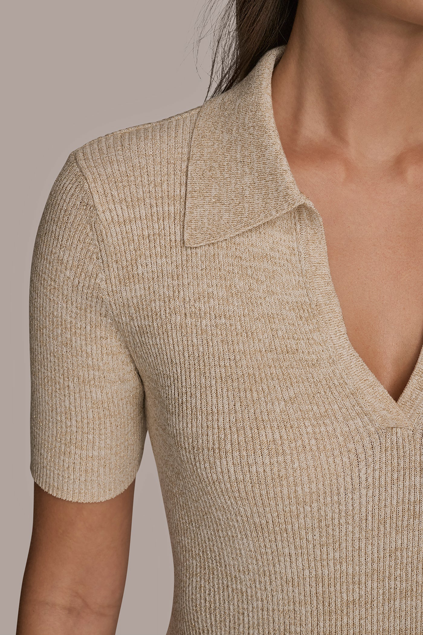 LUREX ELBOW SLEEVE POLO VIEW 5 | Casual Collection