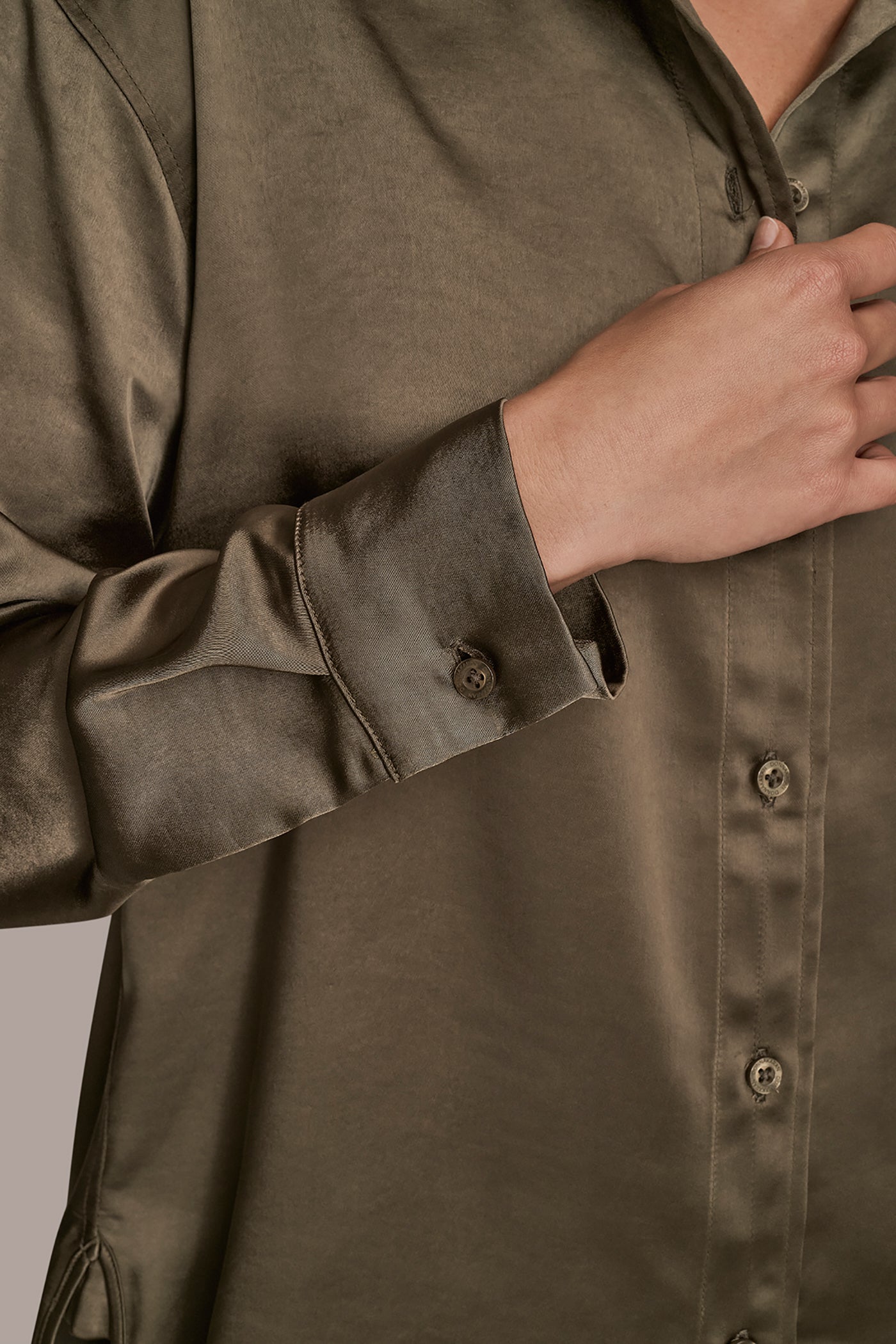 WOVEN BUTTON DOWN SHIRT VIEW 5 | SALE