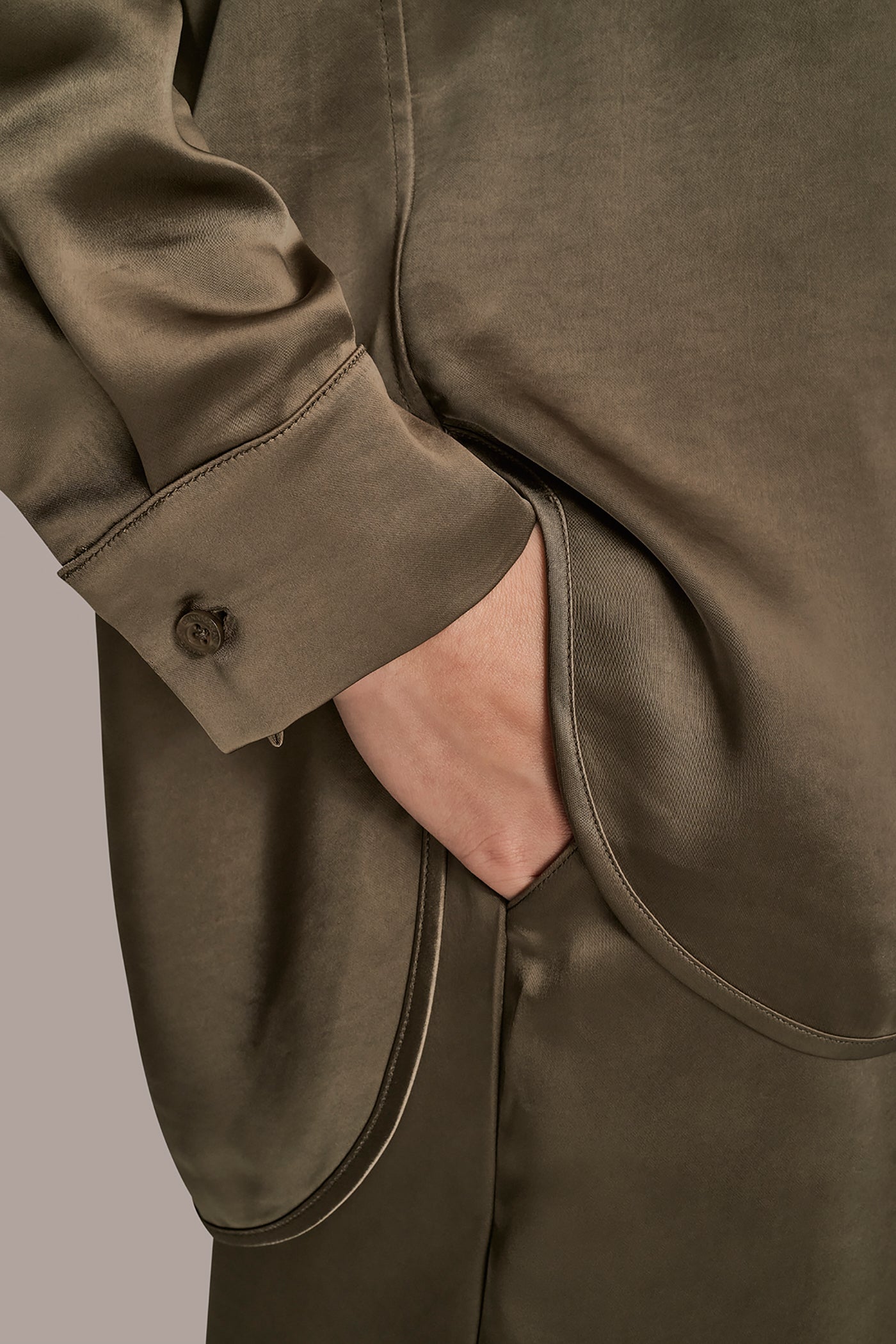 WOVEN BUTTON DOWN SHIRT VIEW 6 | SALE