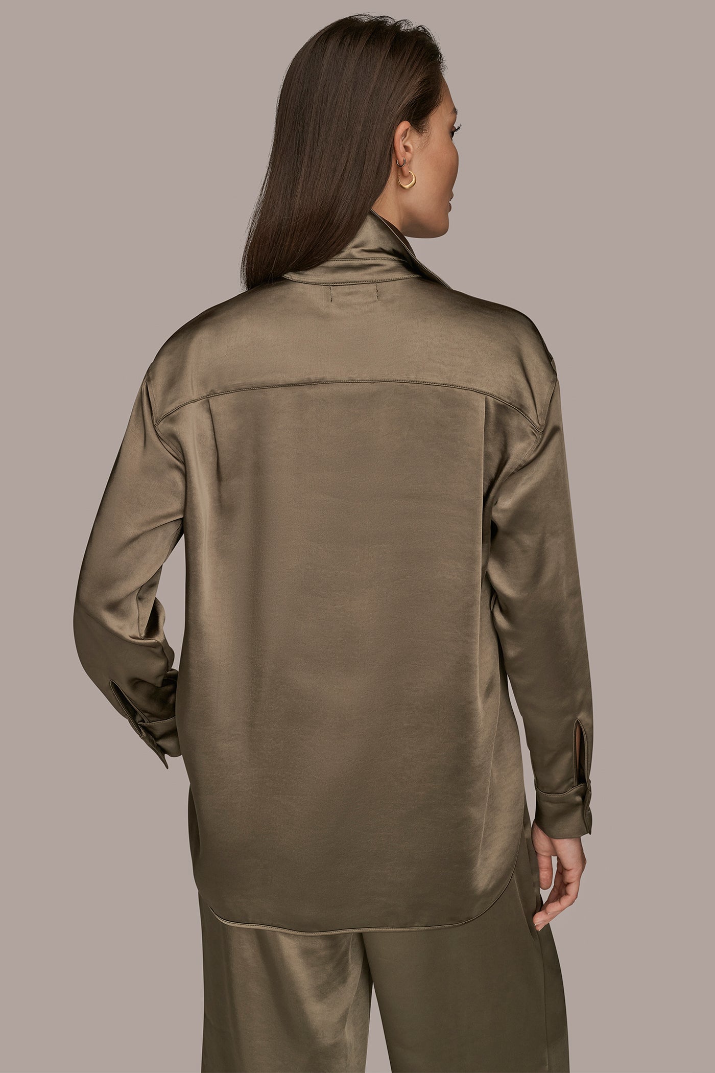 WOVEN BUTTON DOWN SHIRT | View 2 | SALE