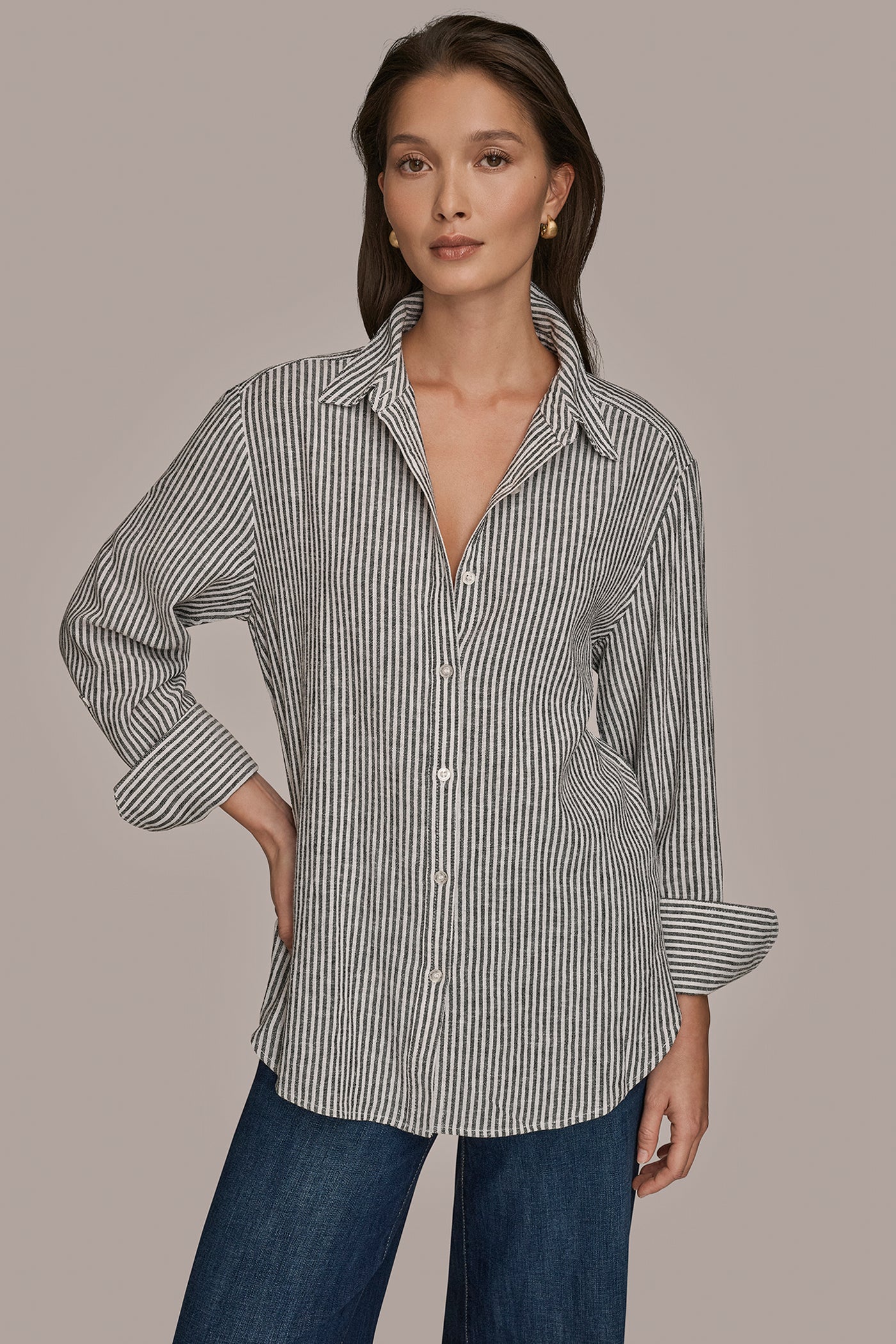 LONG SLEEVE BUTTON DOWN SHIRT | View 1 | Products