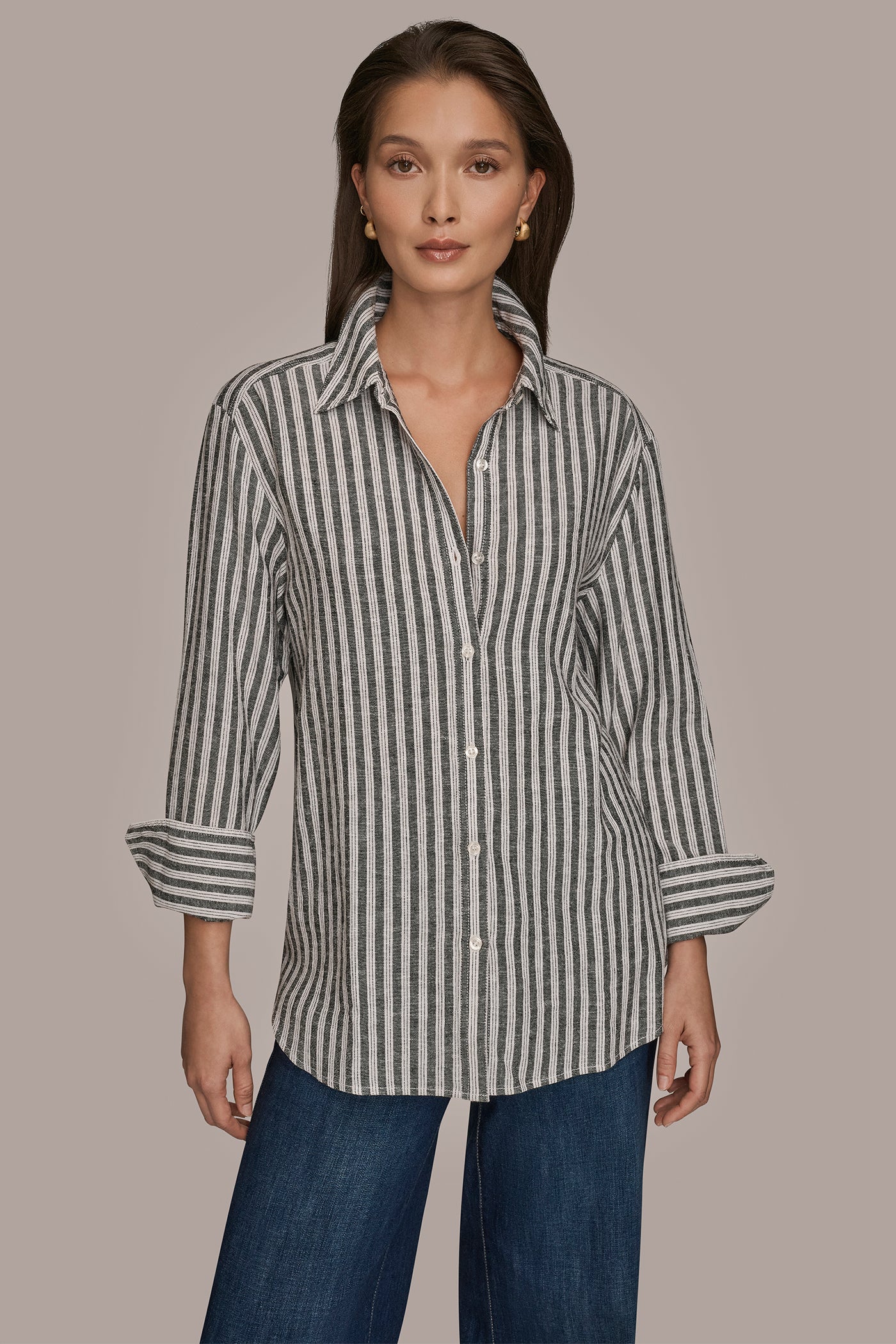 LONG SLEEVE BUTTON DOWN SHIRT VIEW 5